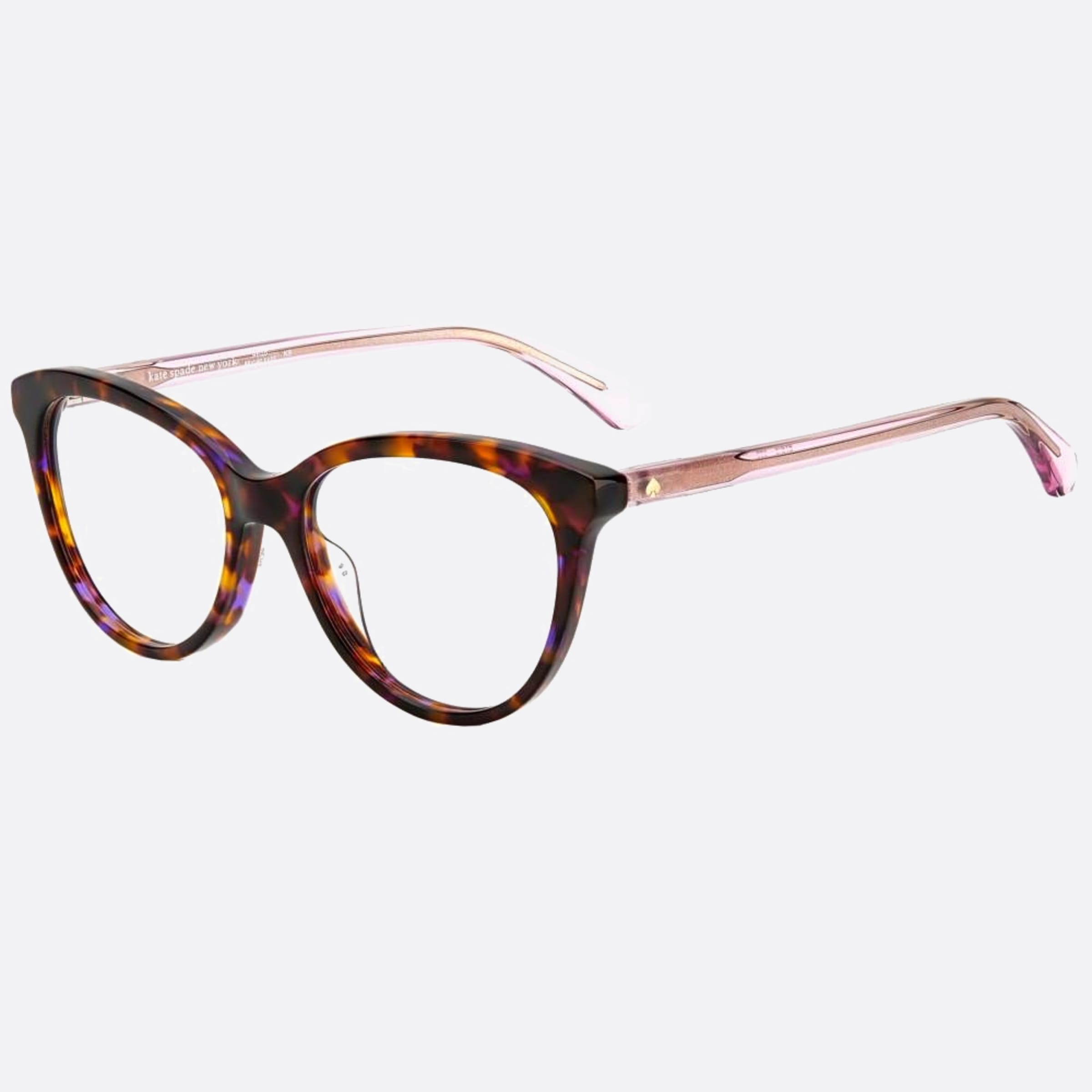 Kate 48mm Spade Paris Havana Cat Eye Children Eyeglasses - Side View