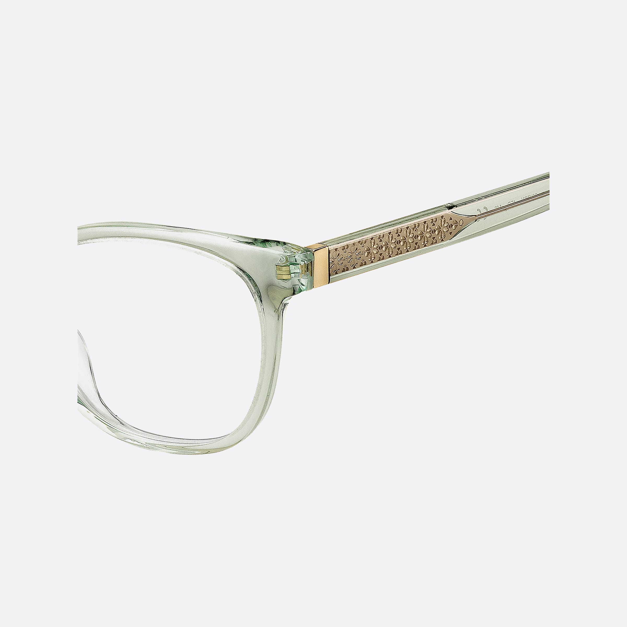 Kate 50mm Spade Payton 1ed Green Squared Women Eyeglasses - Detail View