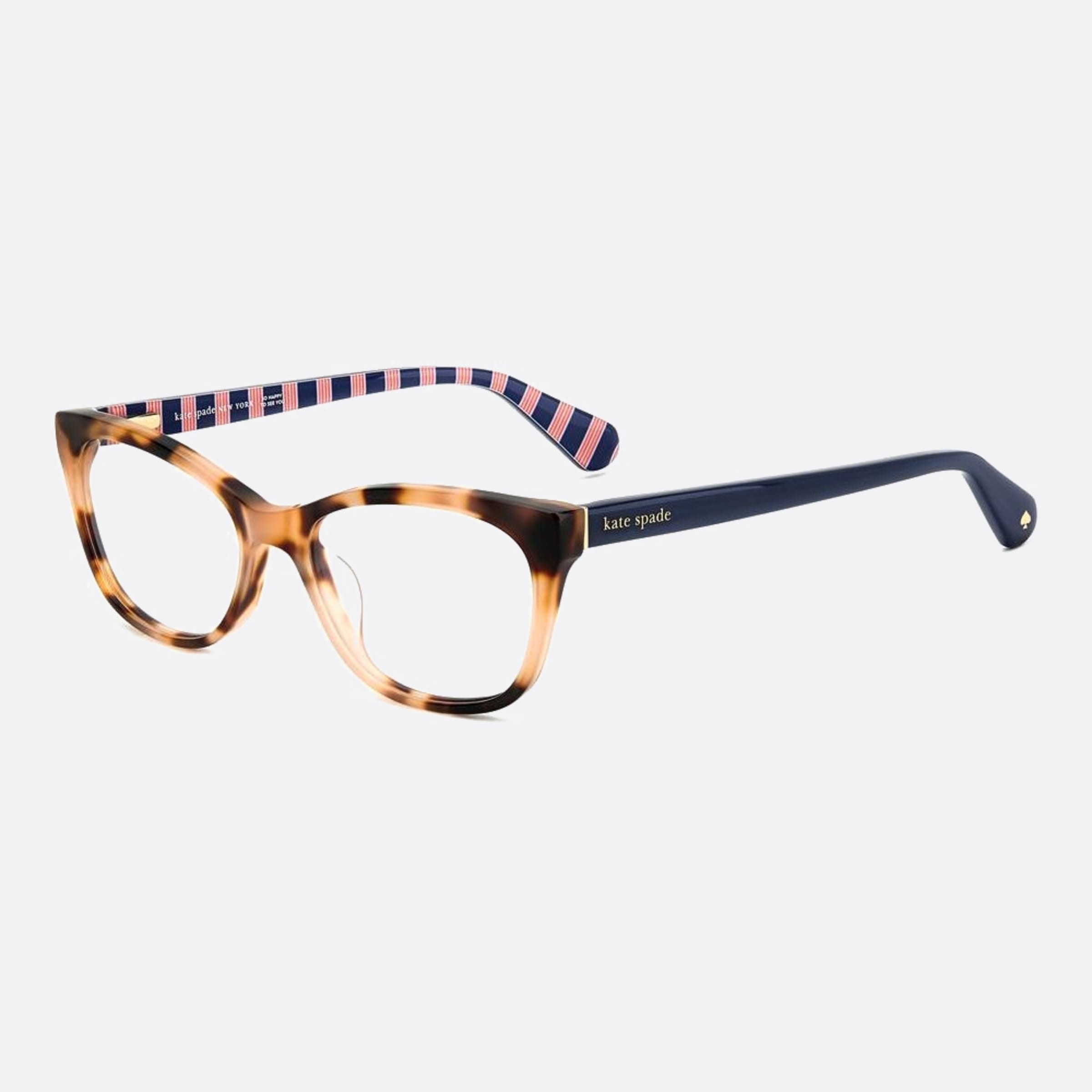 Kate 49mm Spade Posi Sx7 Havana Pantos Women Eyeglasses - Side View