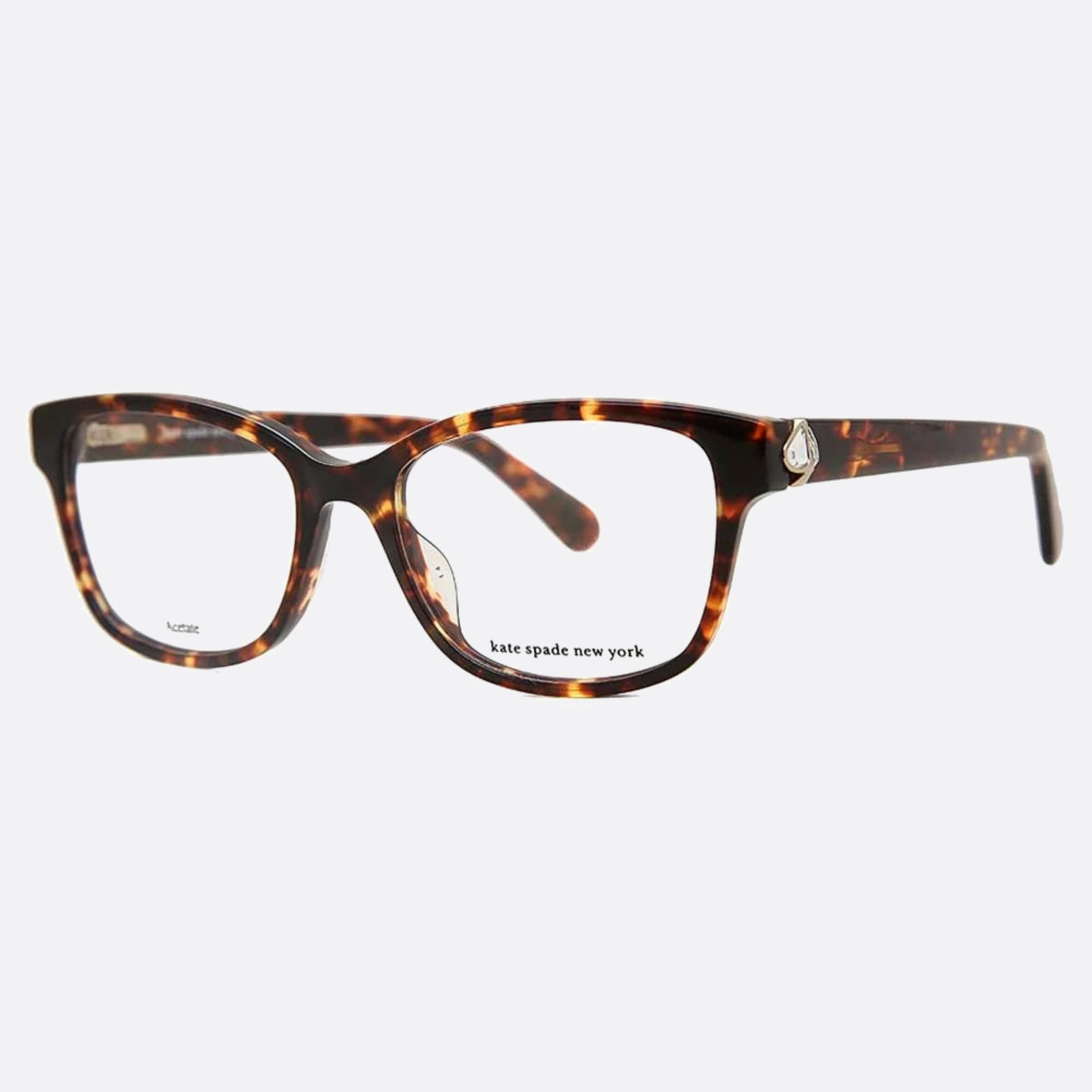 Kate 51mm Spade Reilly Asian Fit Havana Squared Women Eyeglasses - Side View