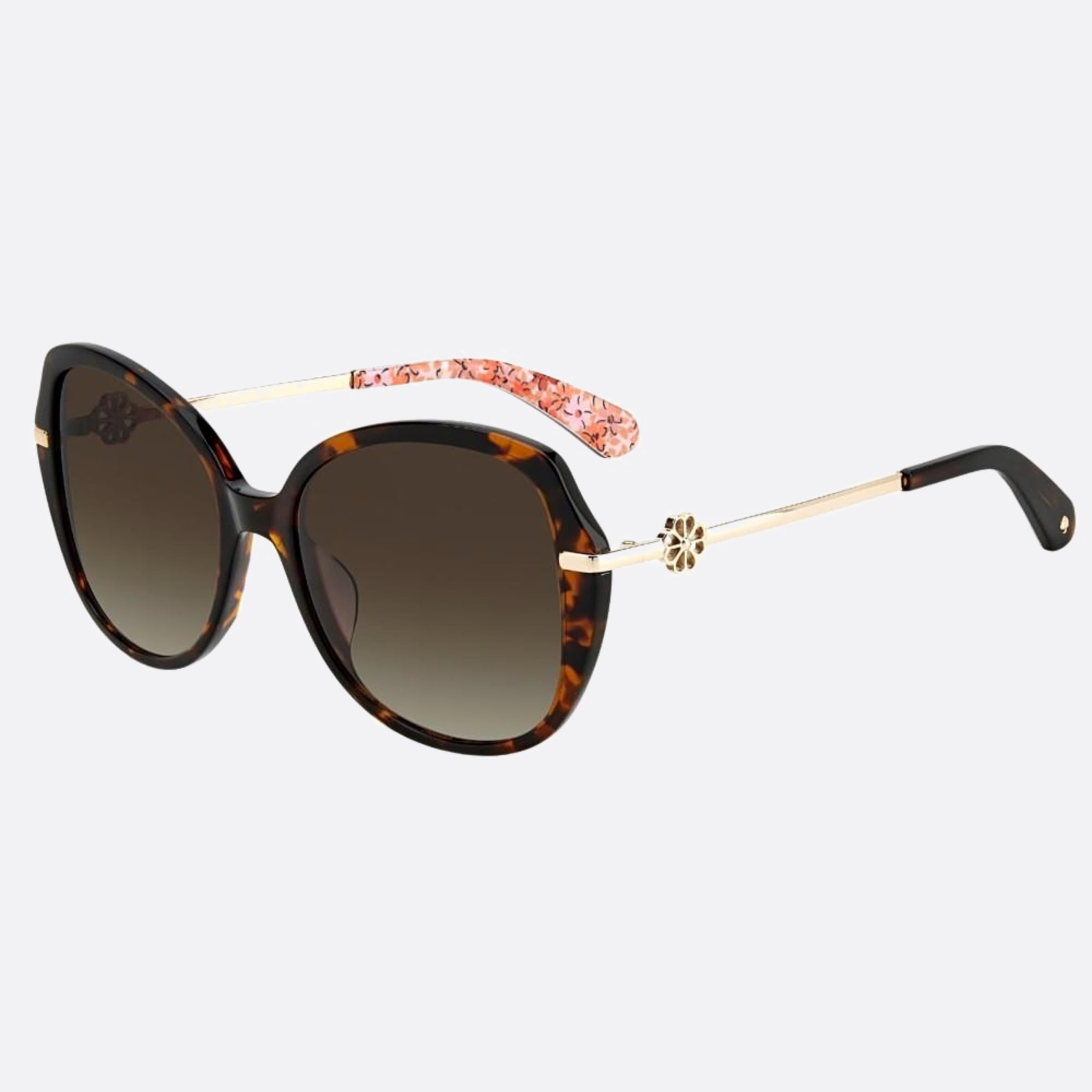 Kate 57mm Spade Taliyah Havana Squared Women Sunglasses - Side View