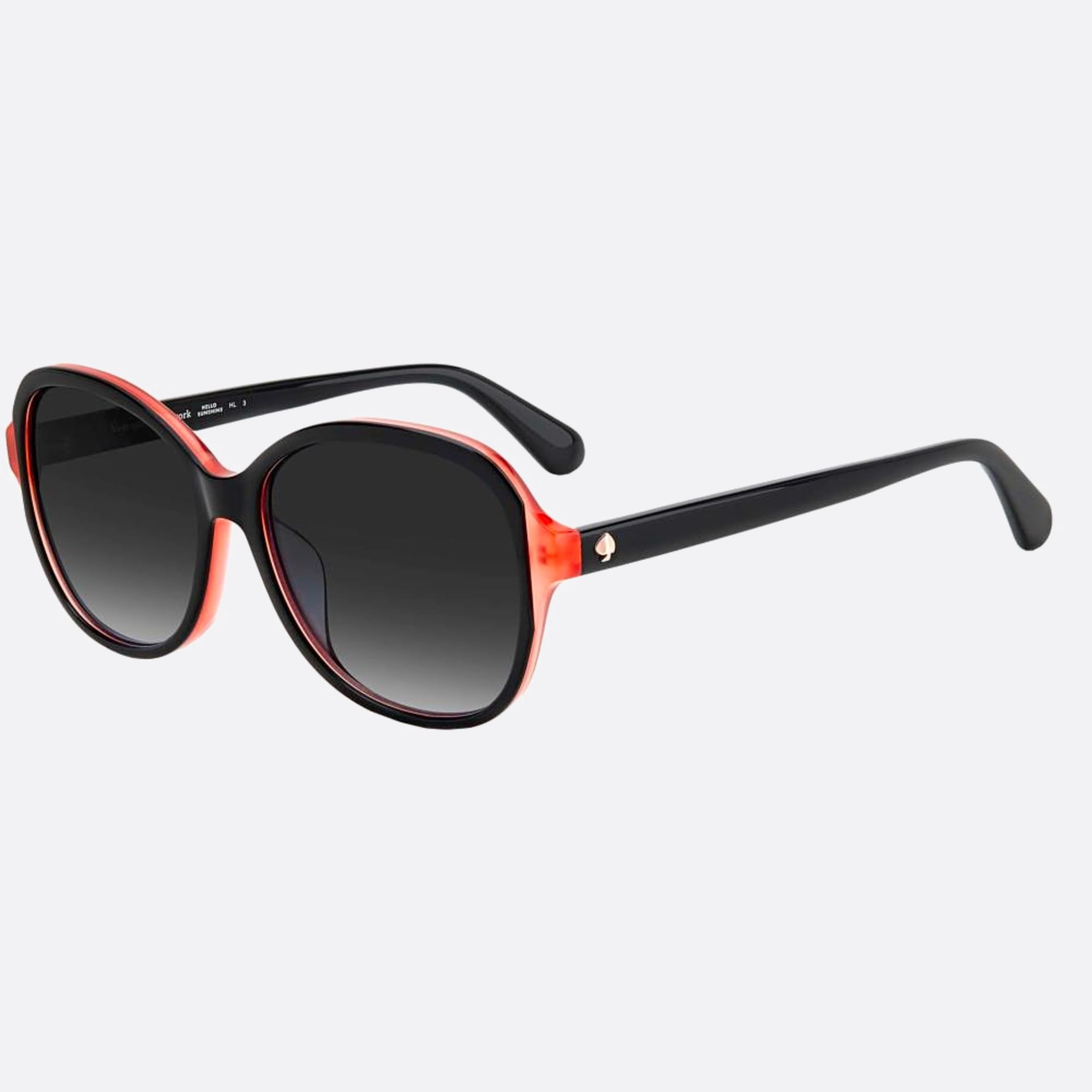 Kate 59mm Spade Tamera Black Round Women Sunglasses - Side View