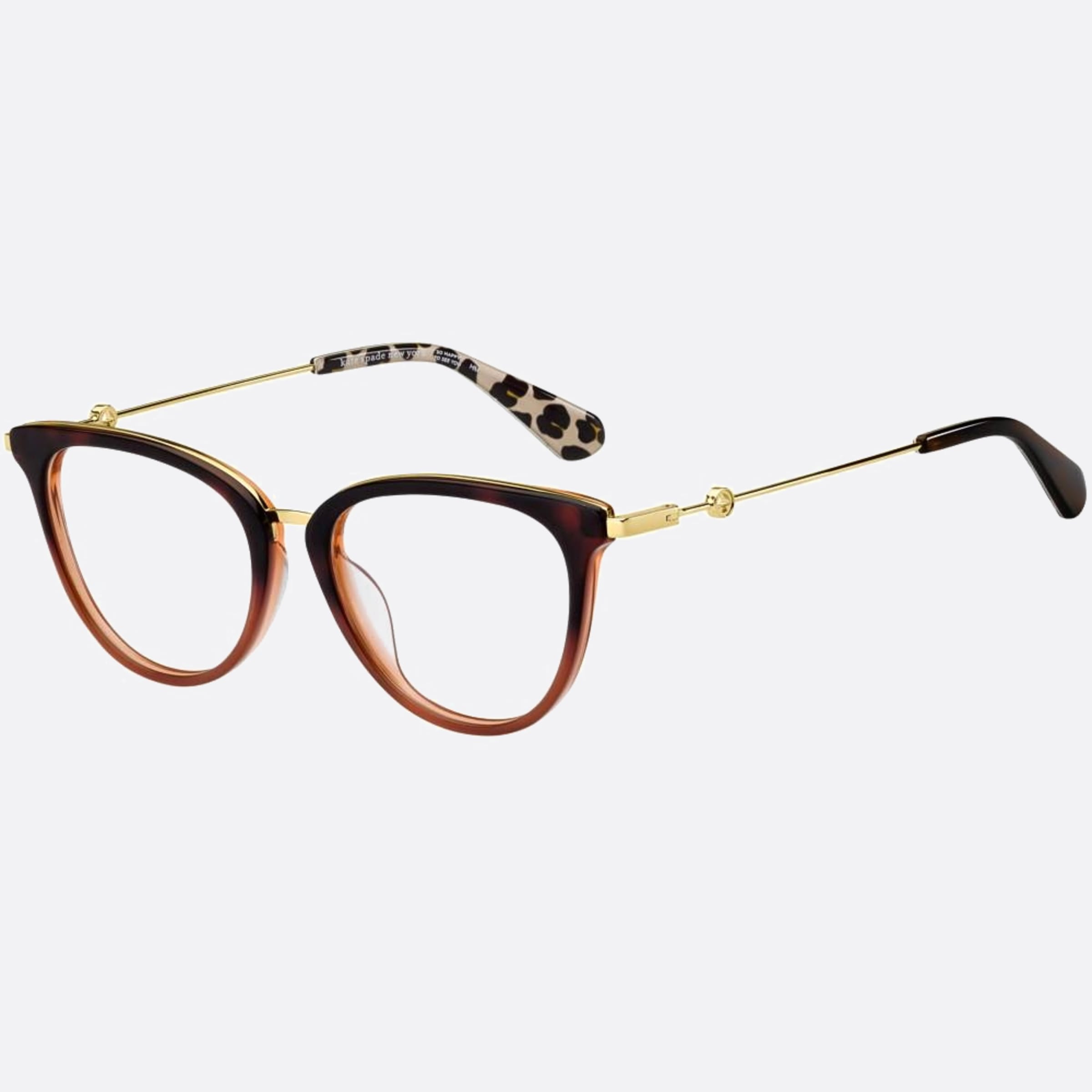 Kate 52mm Spade Valencia Havana Cat Eye Women Eyeglasses - Side View