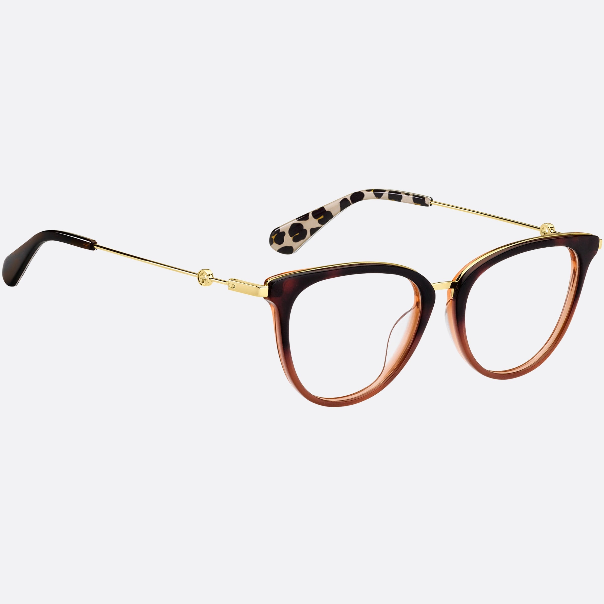 Kate 52mm Spade Valencia Havana Cat Eye Women Eyeglasses - Detail View