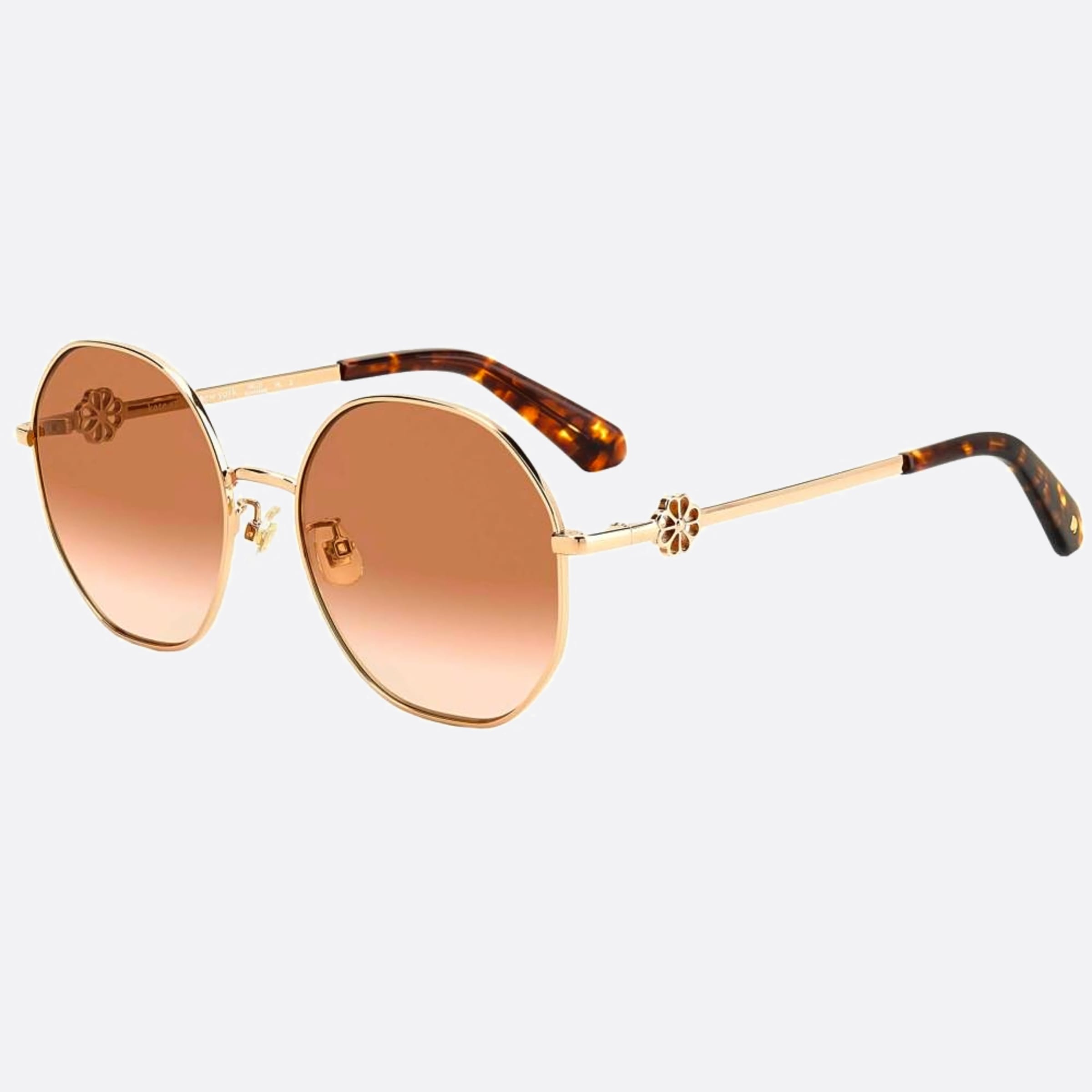 Kate 56mm Spade Venus Au2 Rose Gold Round Women Sunglasses - Side View