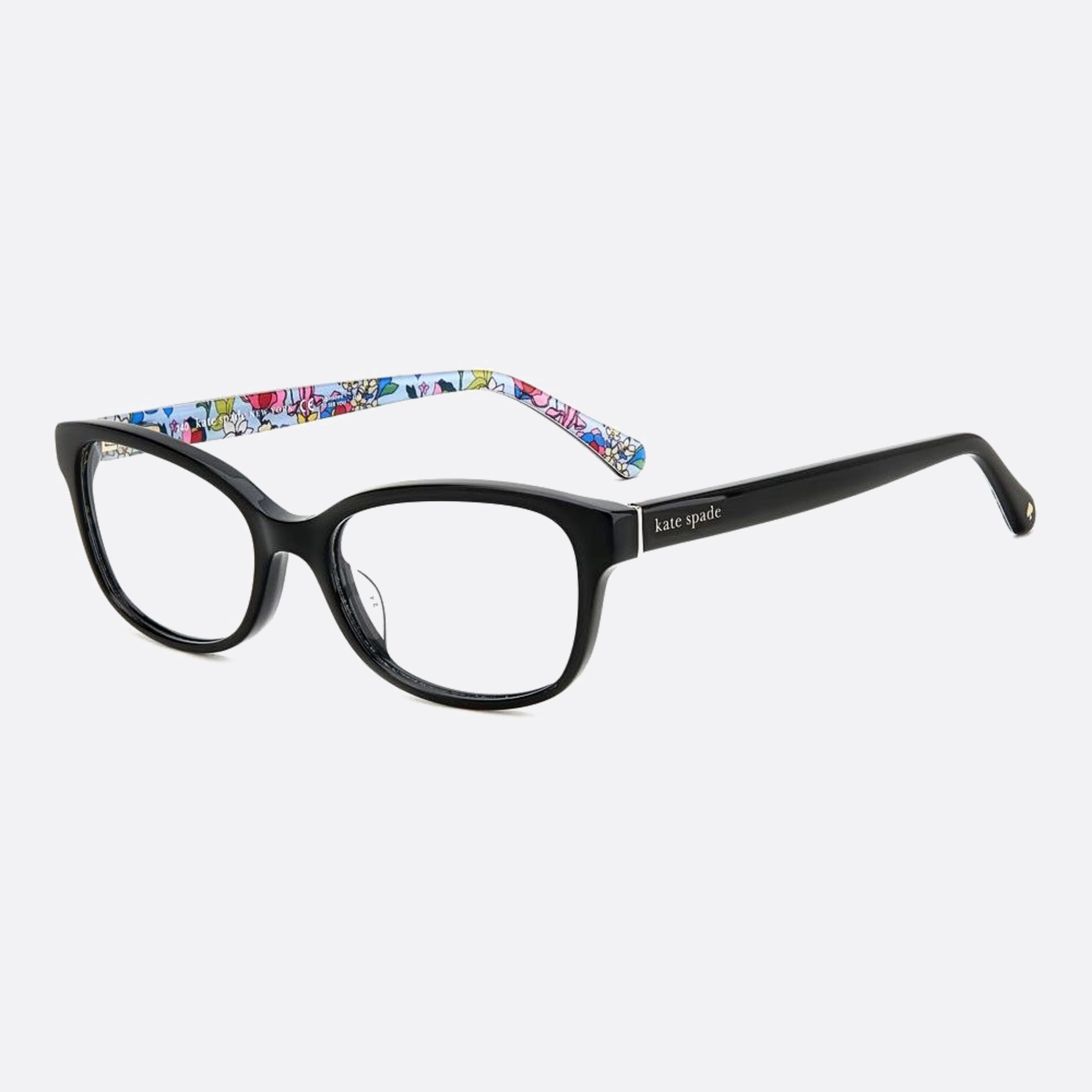 Kate 51mm Spade Violette 7rm Black Geometric Women Eyeglasses - Side View