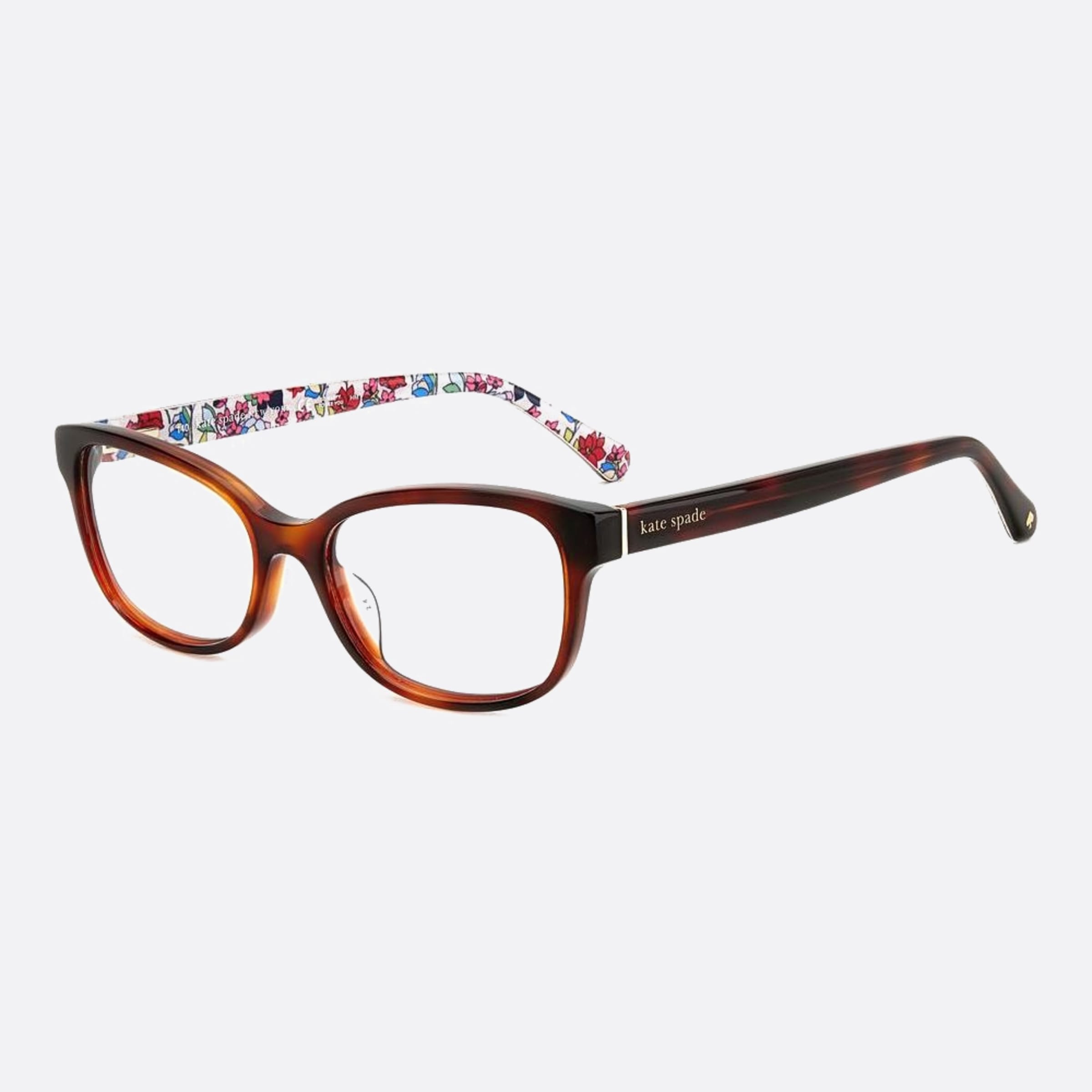 Kate 51mm Spade Violette H7p Havana Geometric Women Eyeglasses - Side View