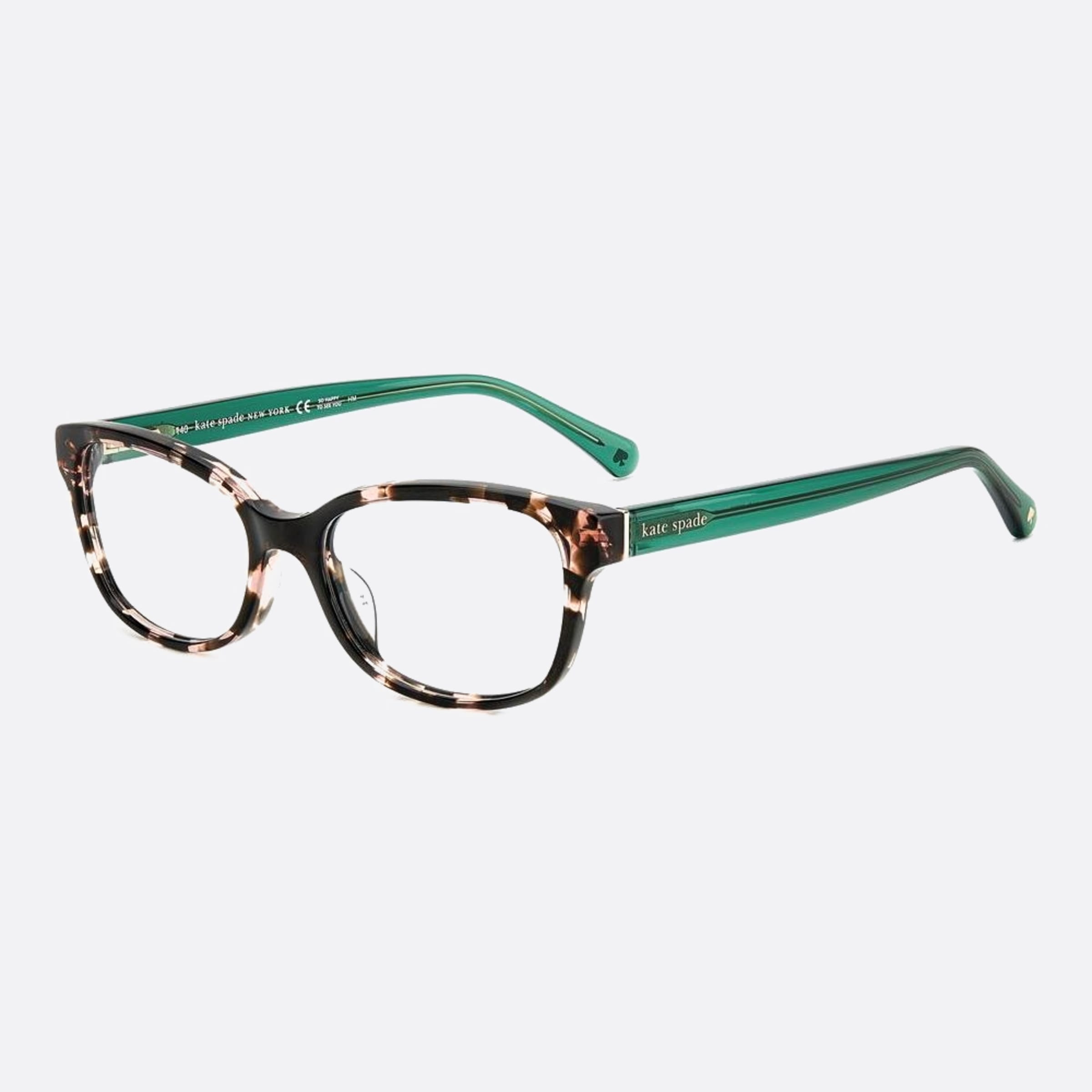 Kate 49mm Spade Violette Ht8 Havana Geometric Women Eyeglasses - Side View