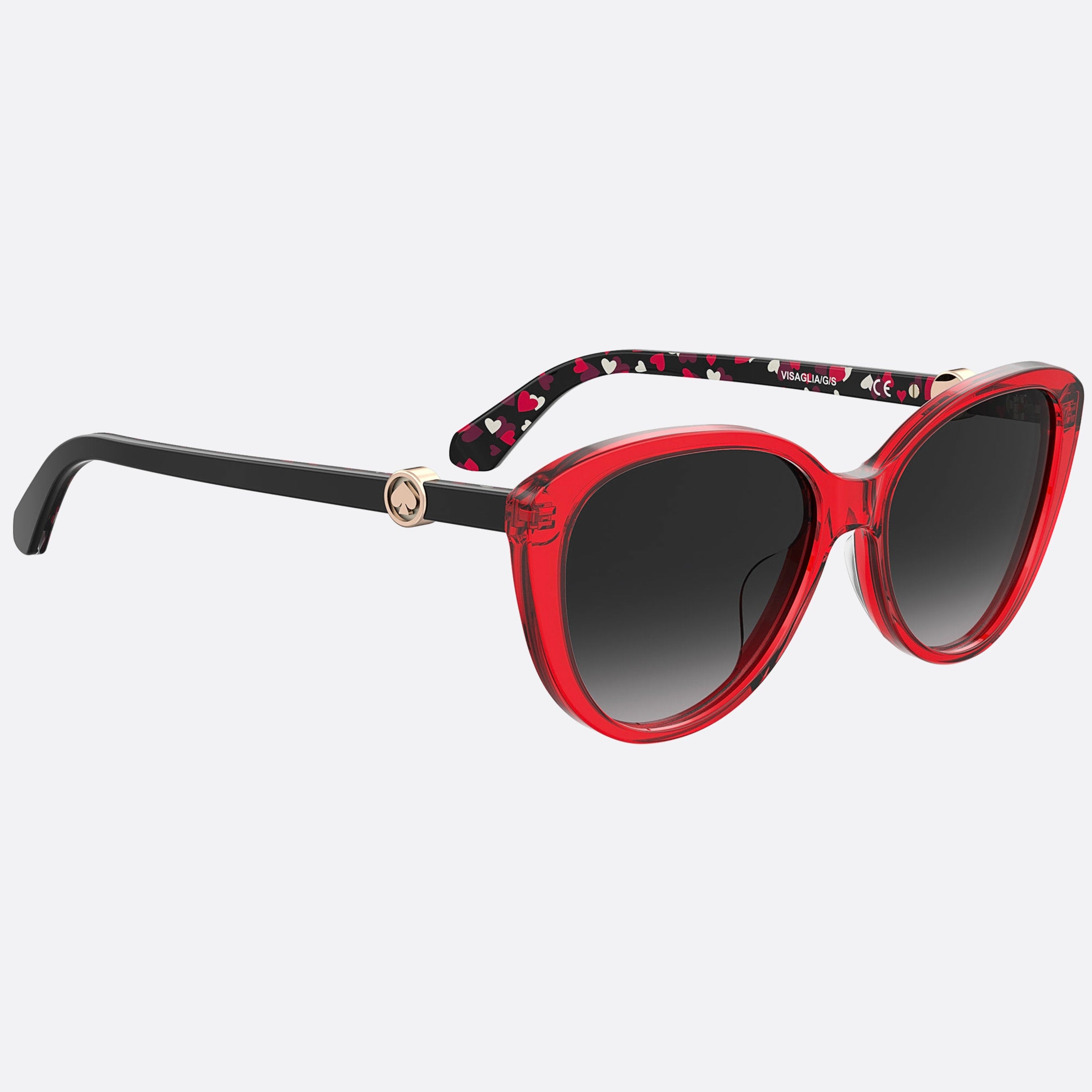 Kate 55mm Spade Visalia C9a Red Cat Eye Women Sunglasses - Detail View