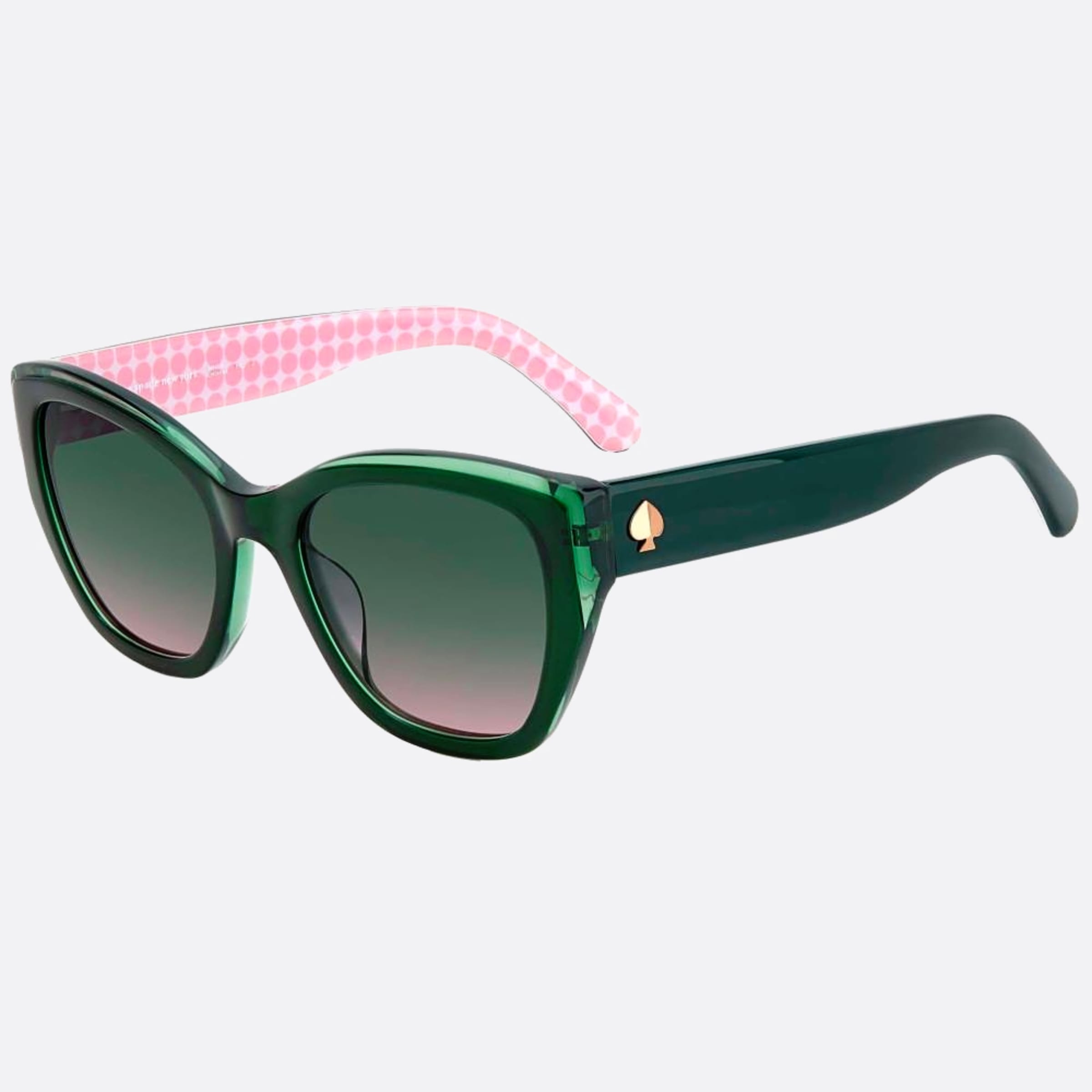 Kate 51mm Spade Yolanda 1ed Green Cat Eye Women Sunglasses - Side View
