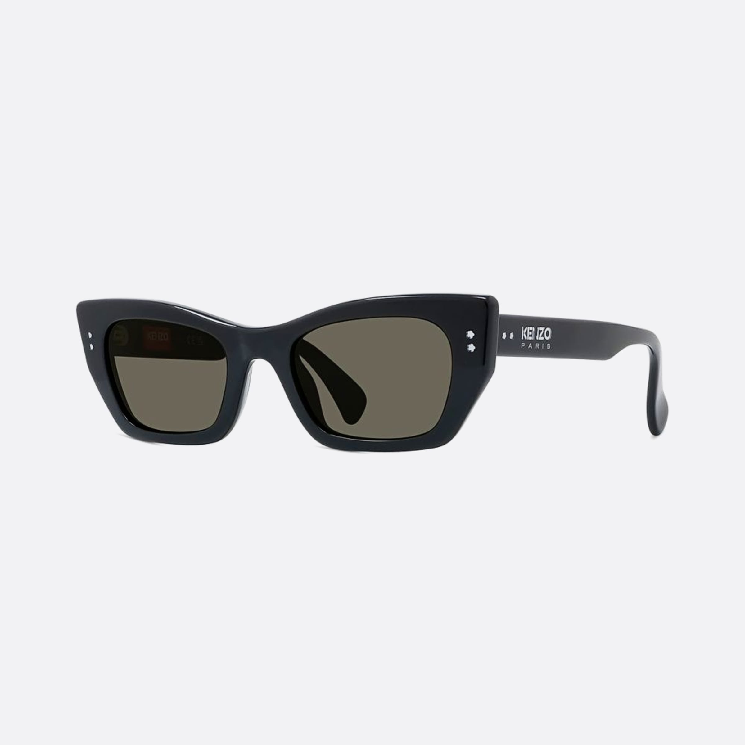 Kenzo 51mm Boke Flower 01n Black Geometric Unisex Sunglasses - Side View