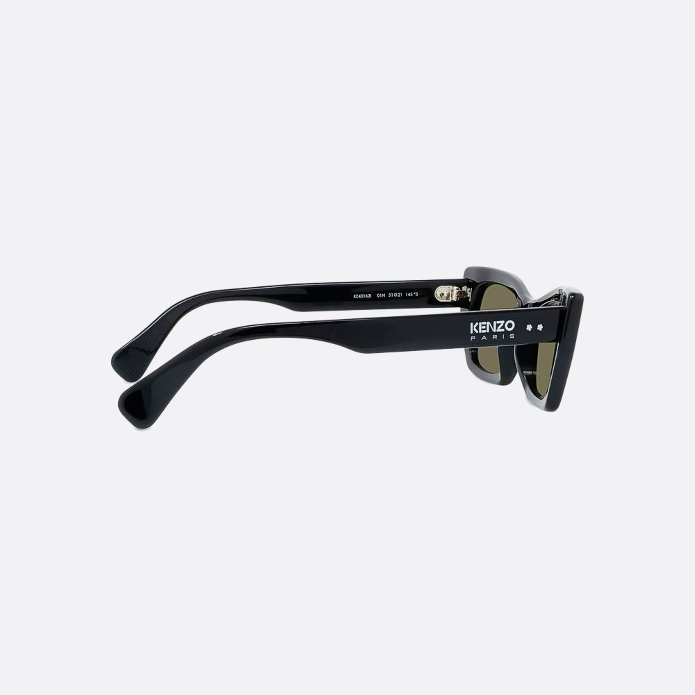 Kenzo 51mm Boke Flower 01n Black Geometric Unisex Sunglasses - Additional Angle