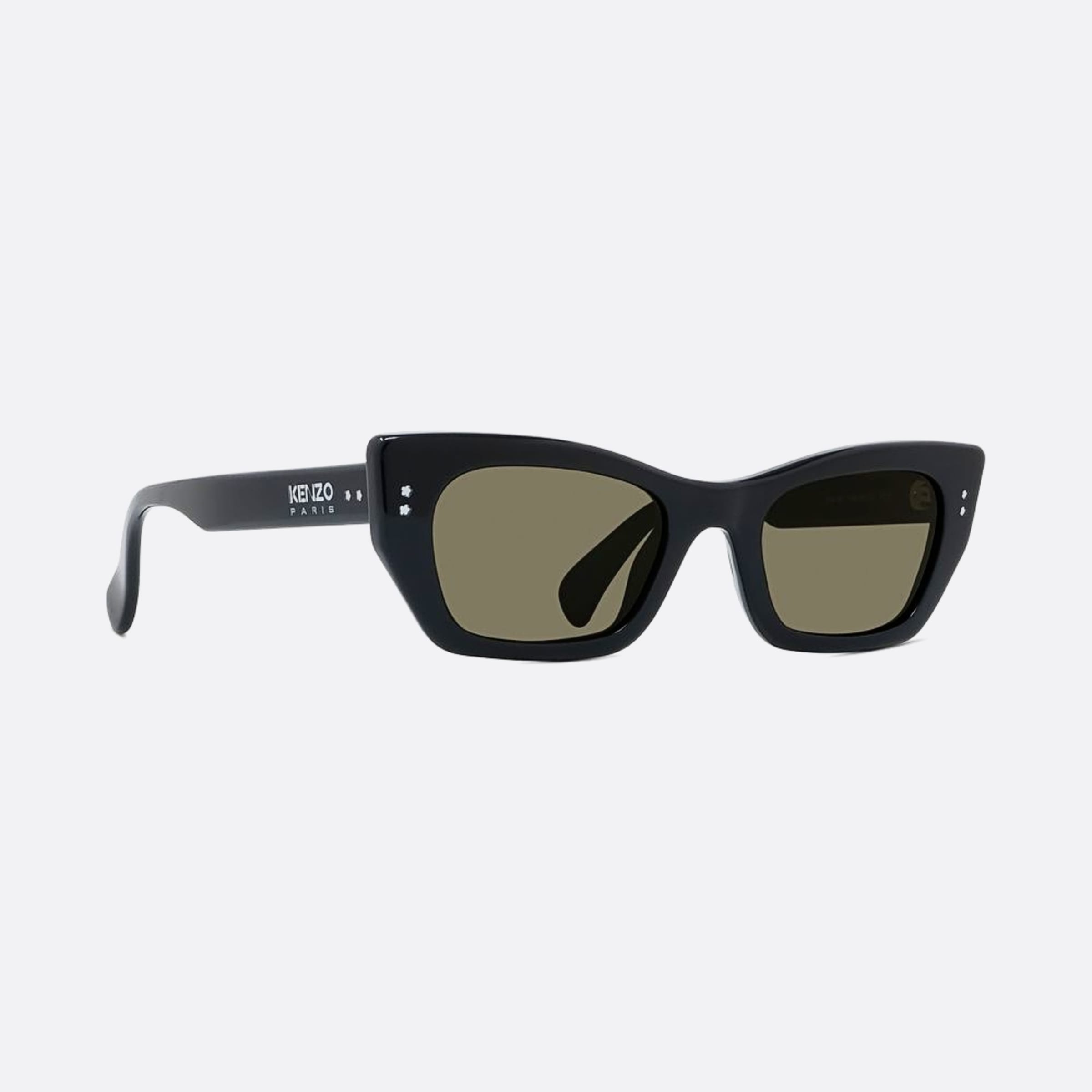 Kenzo 51mm Boke Flower 01n Black Geometric Unisex Sunglasses - Additional Angle