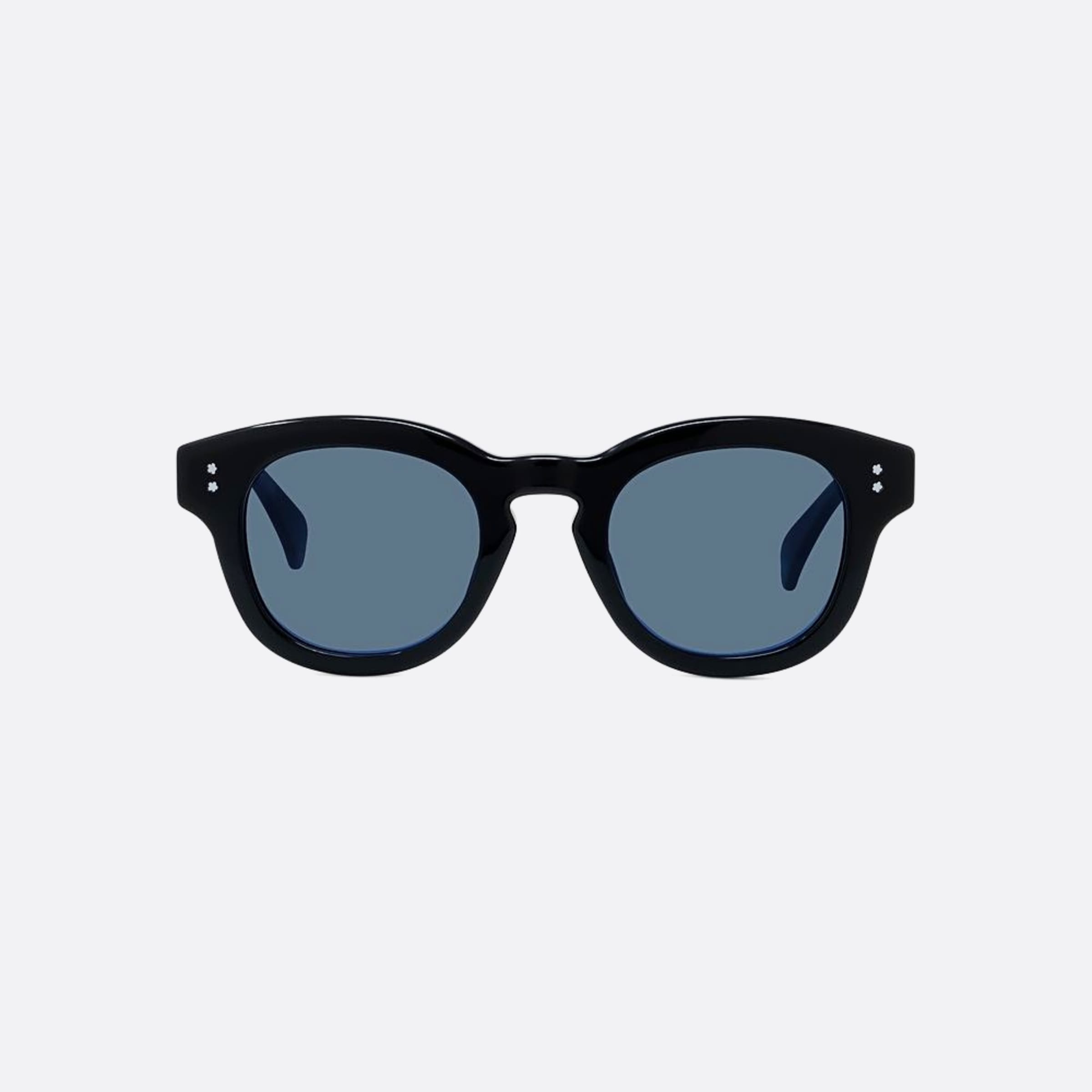 Kenzo 48mm Boke Flower 01v Black Round Unisex Sunglasses - Main View