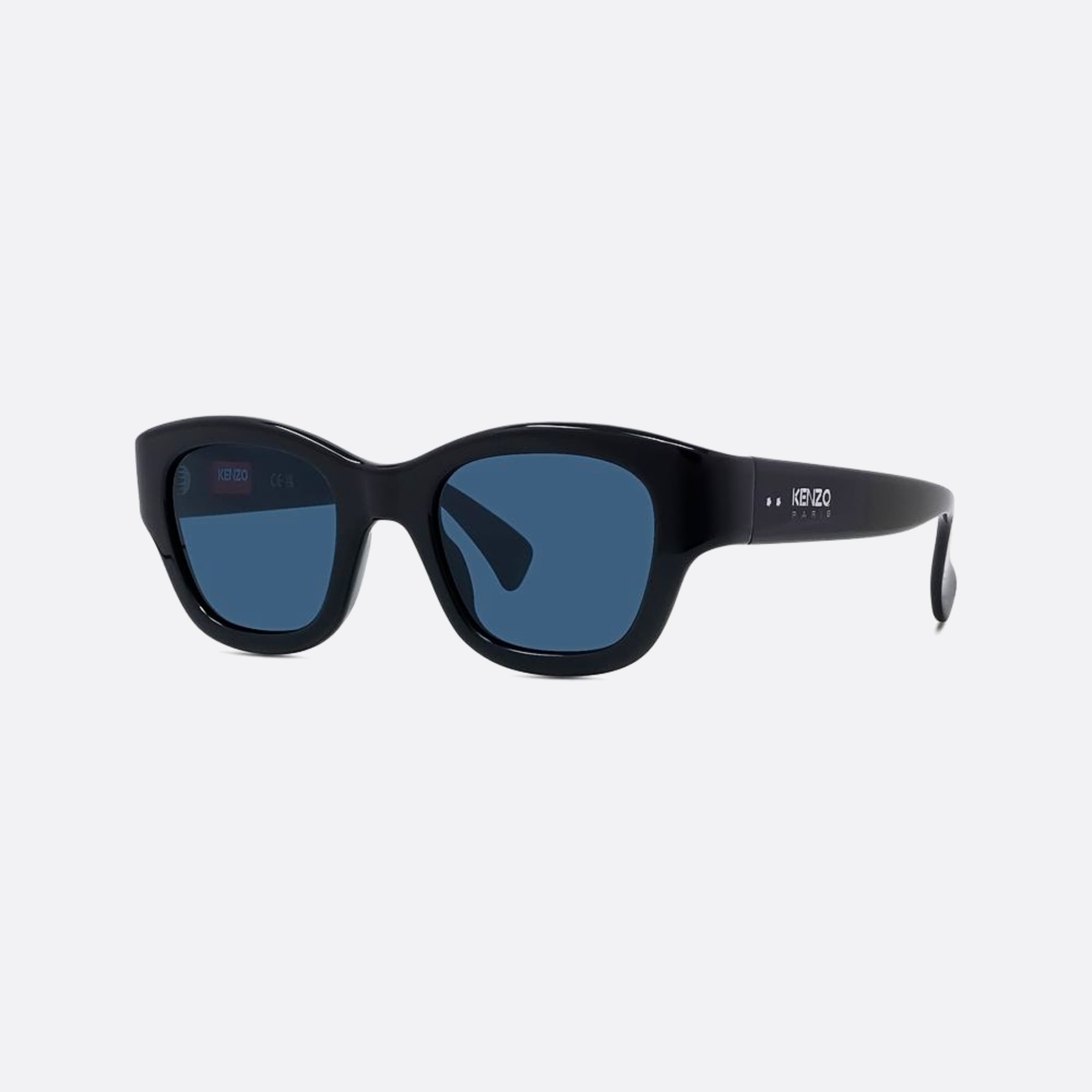 Kenzo 49mm Boke Flower 01v Black Geometric Unisex Sunglasses - Side View