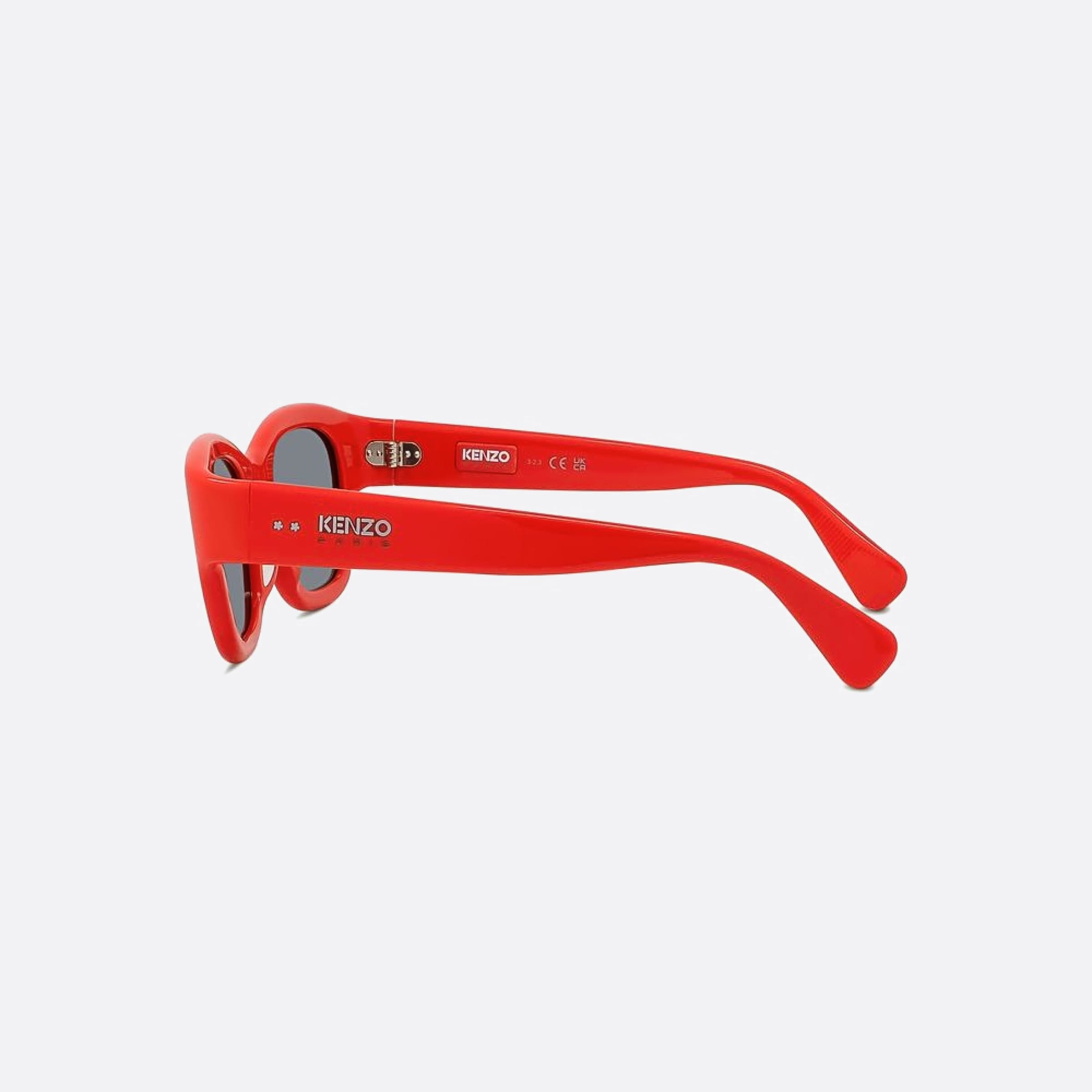 Kenzo 49mm Boke Flower 66a Red Geometric Unisex Sunglasses - Detail View