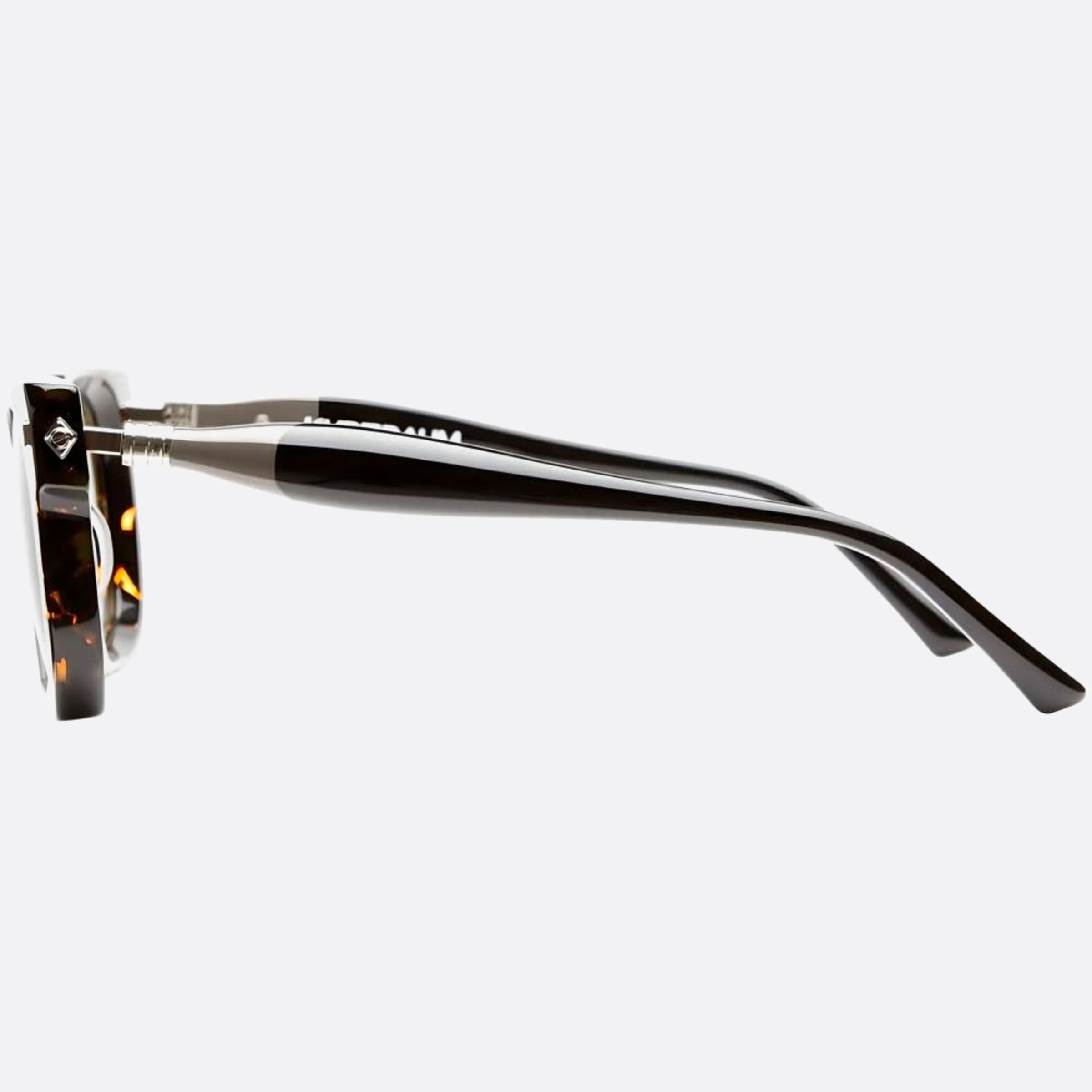 Kuboraum 51mm Havana Squared Unisex Sunglasses - Main View