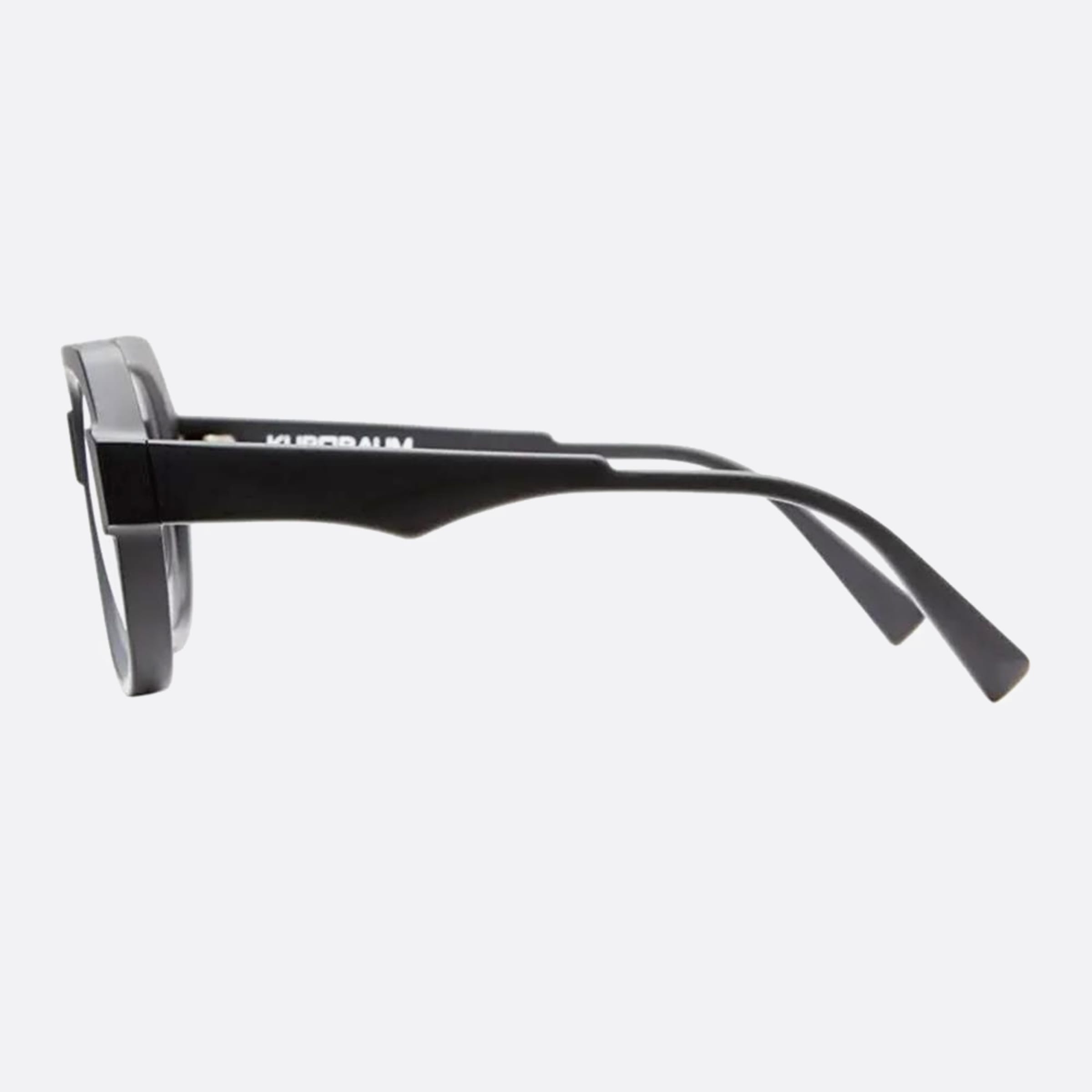 Kuboraum 55mm K37 Black Geometric Unisex Eyeglasses - Main View