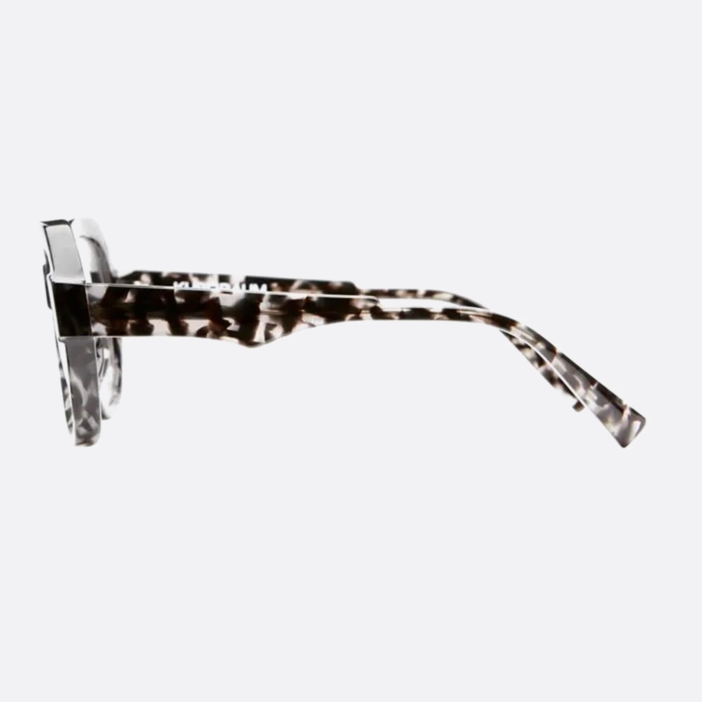 Kuboraum K37 Gha Grey Geometric Unisex Eyeglasses - Main View