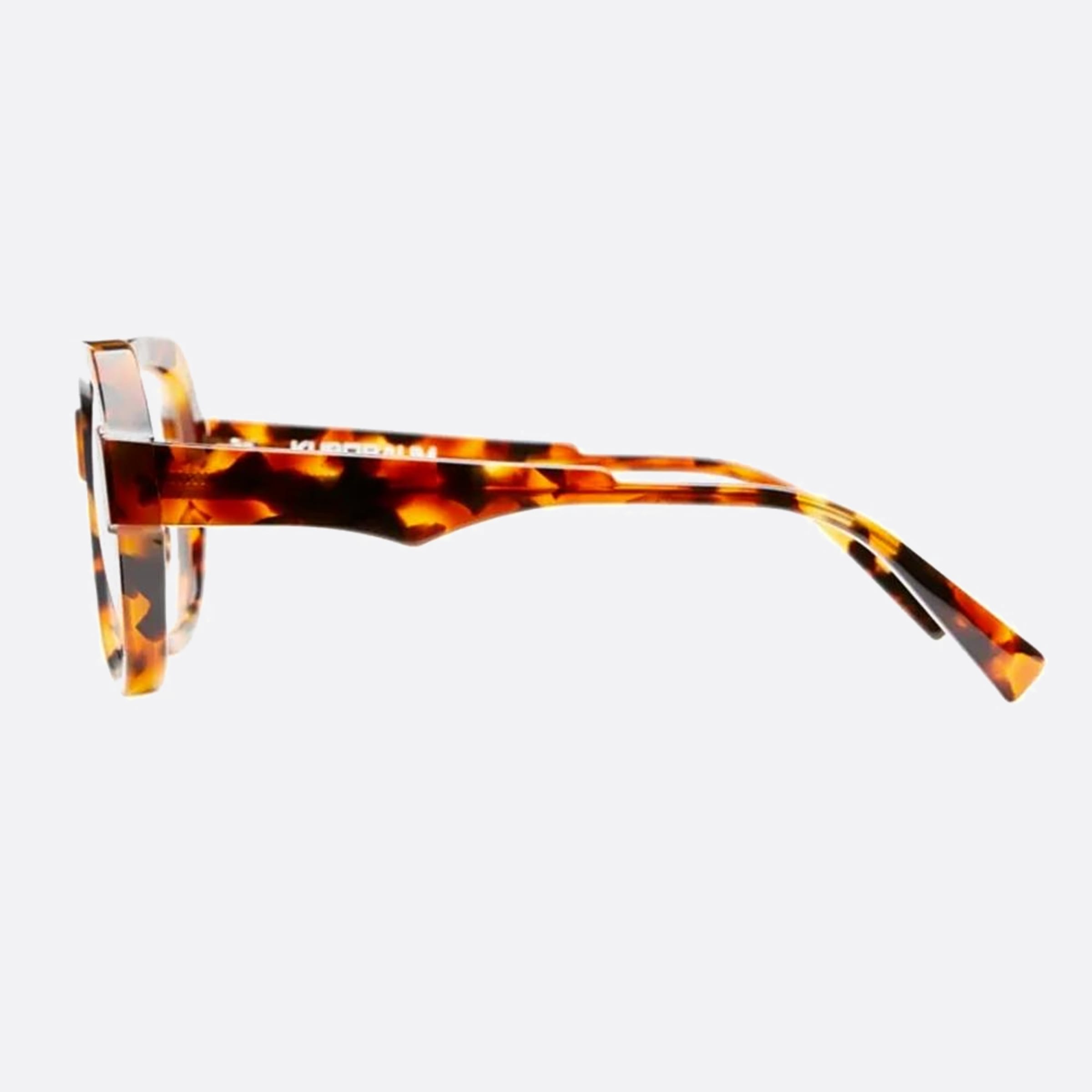 Kuboraum K37 Has Havana Geometric Unisex Eyeglasses - Main View