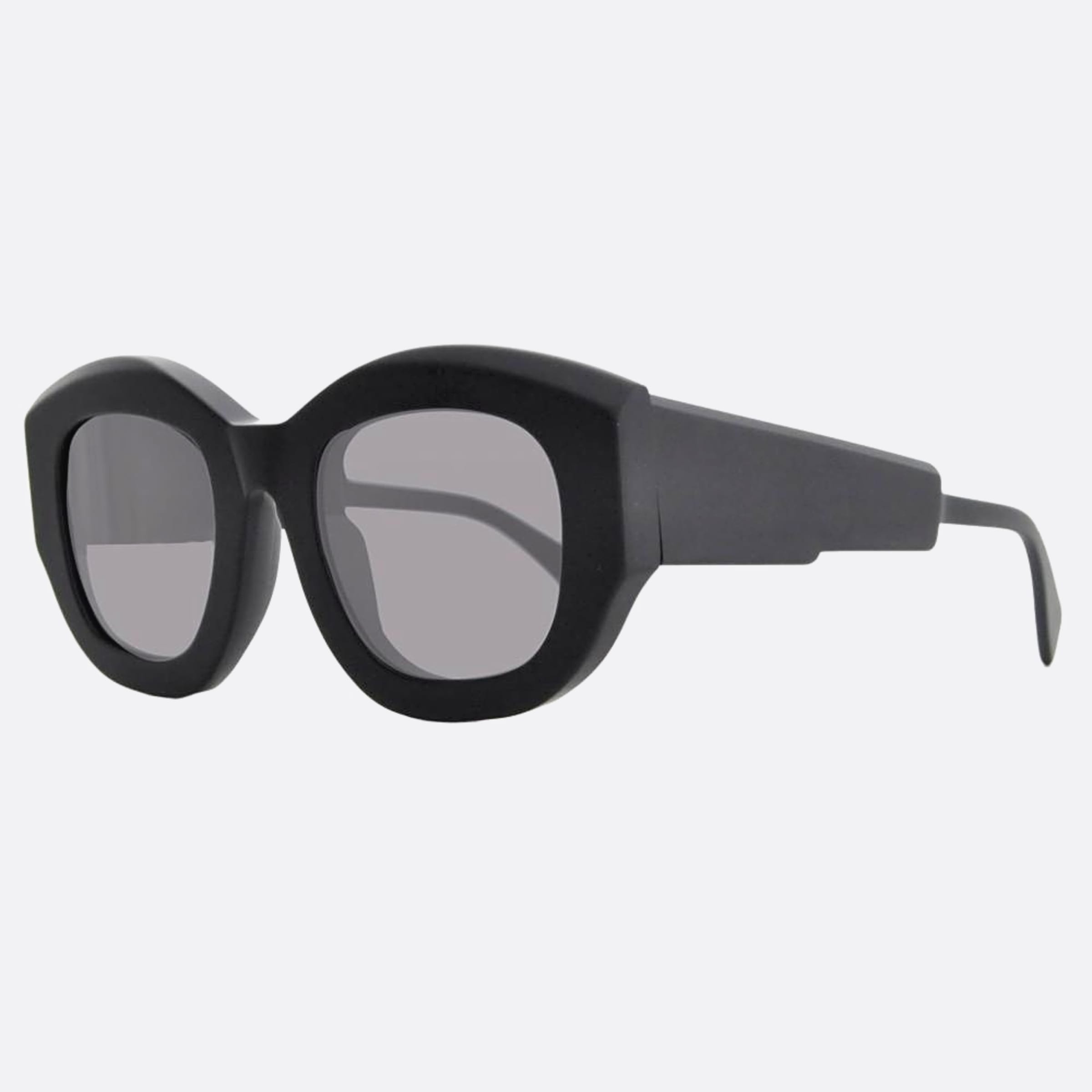 Kuboraum 50mm Maske Black Geometric Women Sunglasses - Side View