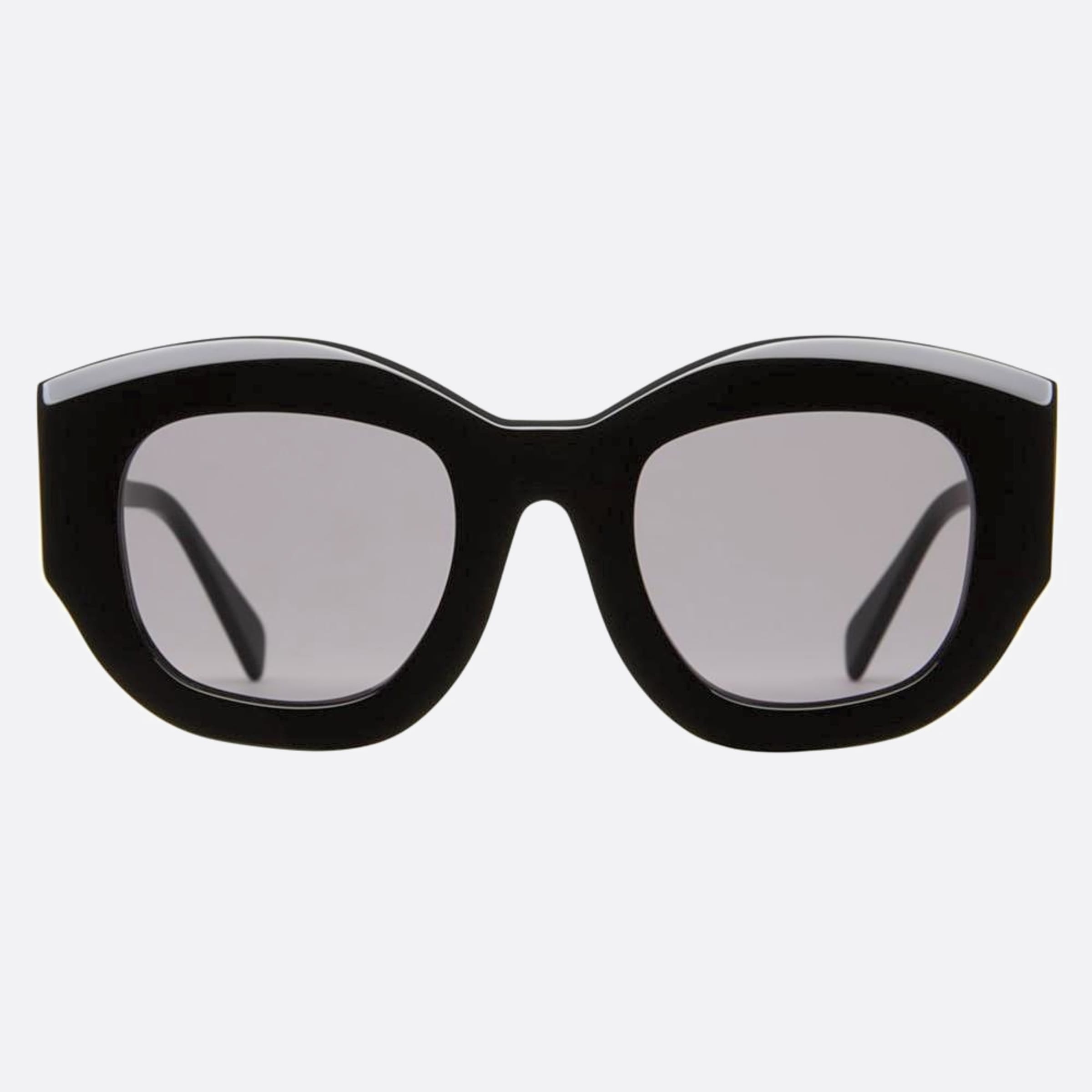 Kuboraum 50mm Maske Black Geometric Women Sunglasses - Main View