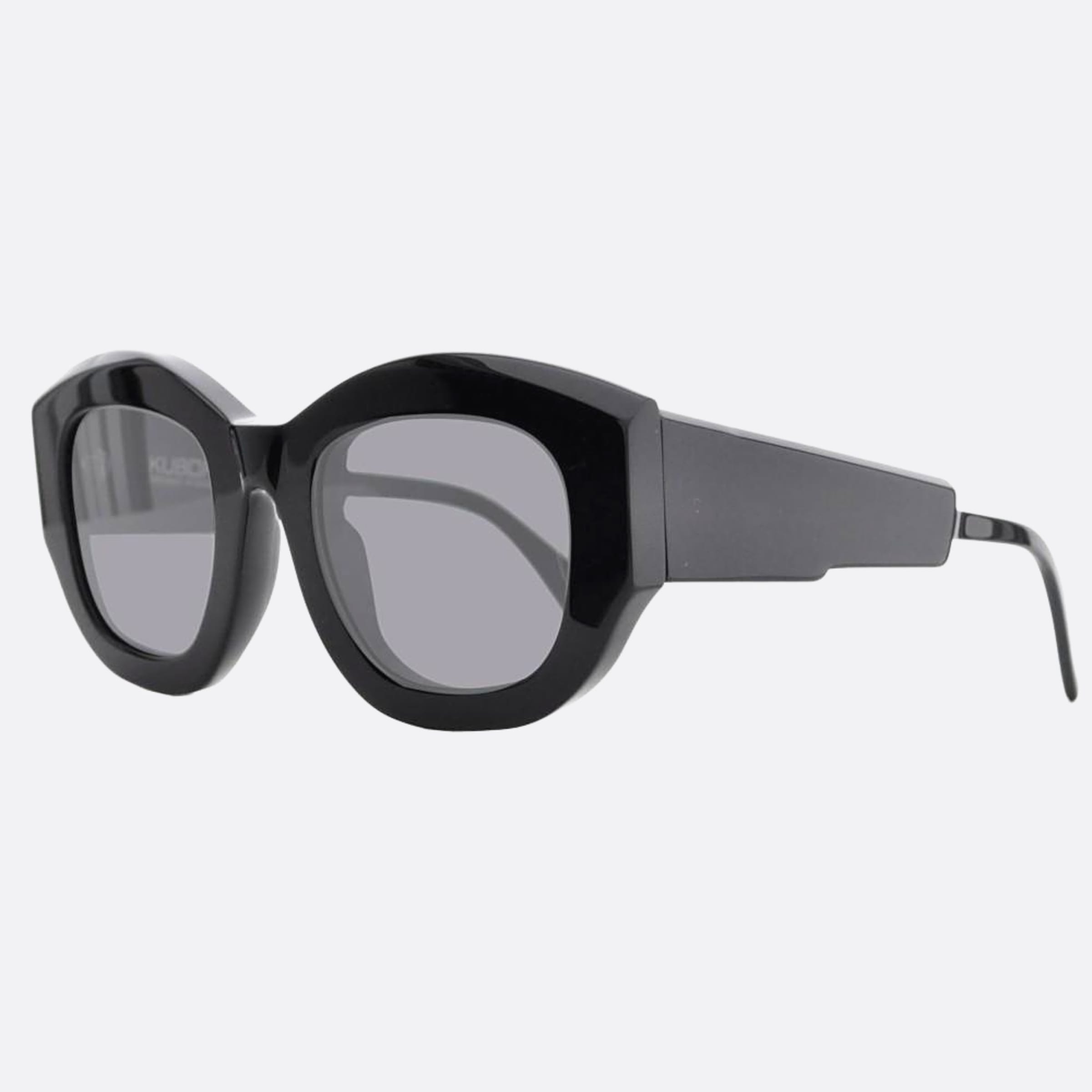 Kuboraum 50mm Maske Black Geometric Women Sunglasses - Side View