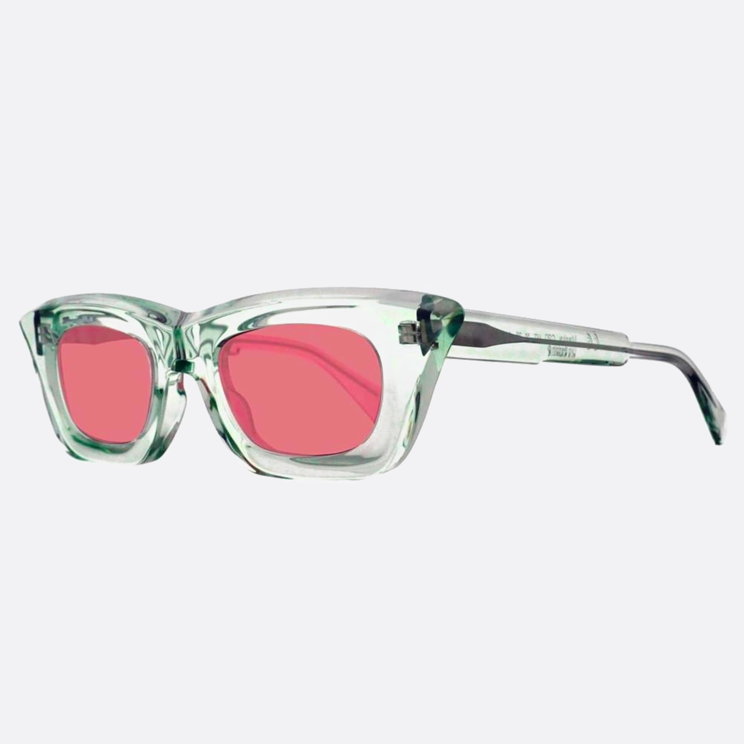 Kuboraum 51mm Maske C20 Green Butterfly Women Sunglasses - Side View