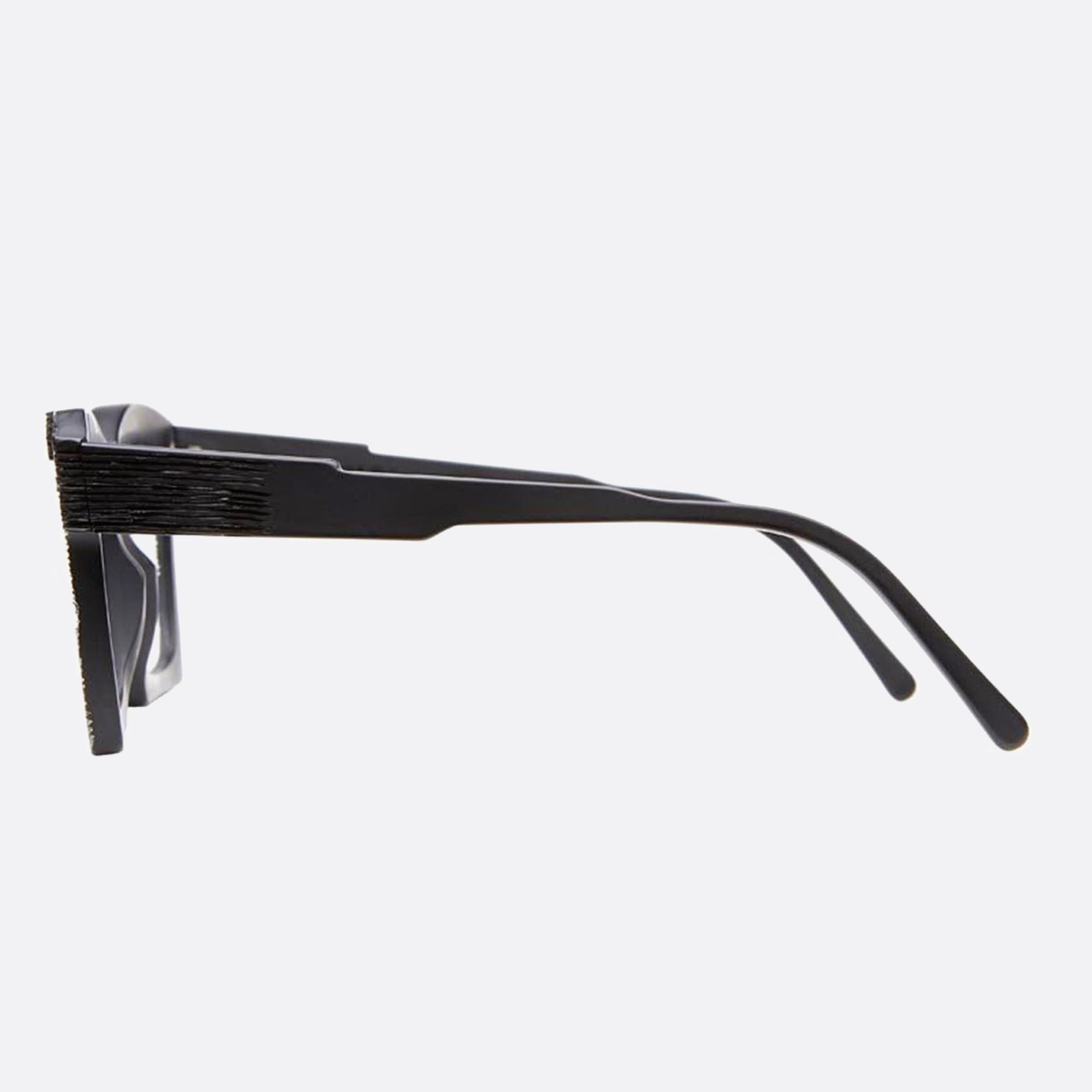 Kuboraum 51mm Maske Black Visor Unisex Eyeglasses - Side View