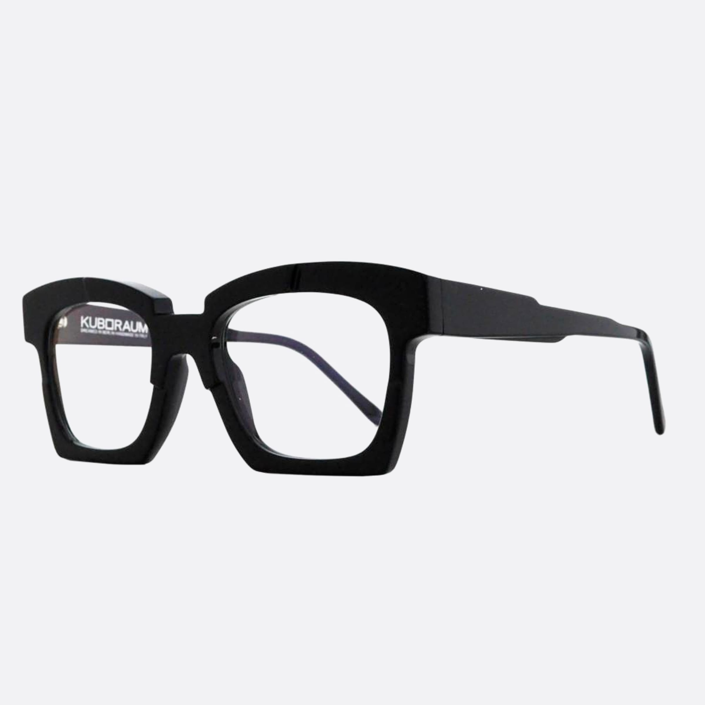 Kuboraum 51mm Maske Black Visor Unisex Eyeglasses - Side View