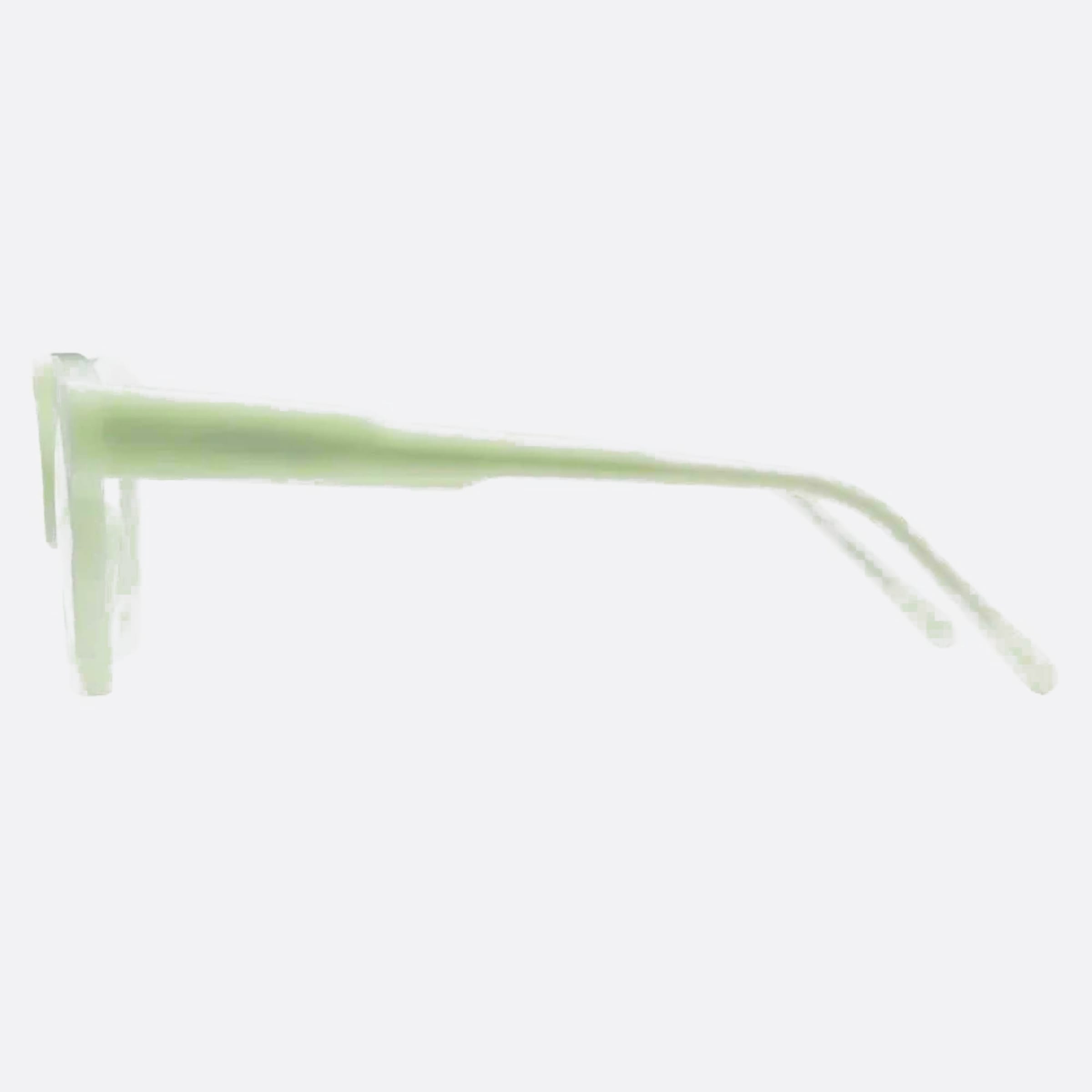 Kuboraum 51mm Maske Mmt Green Visor Unisex Eyeglasses - Detail View