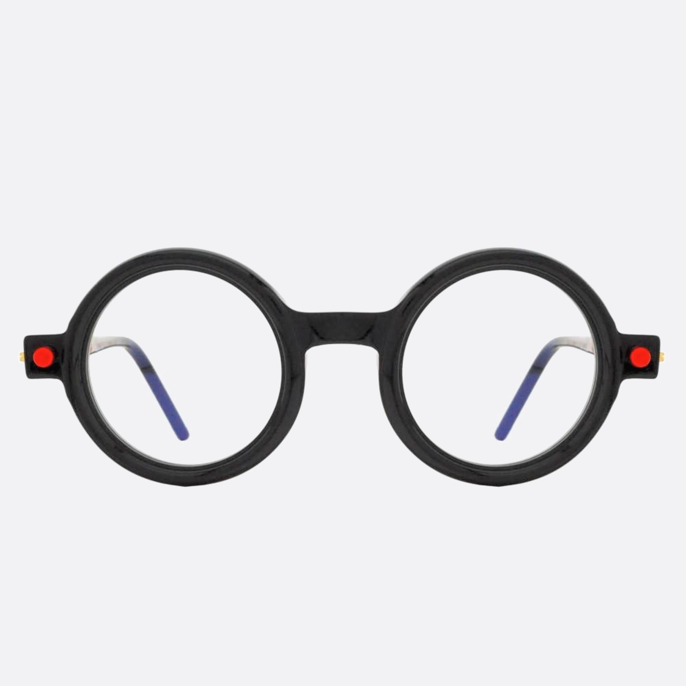 Kuboraum 47mm Maske Black Round Unisex Eyeglasses - Main View