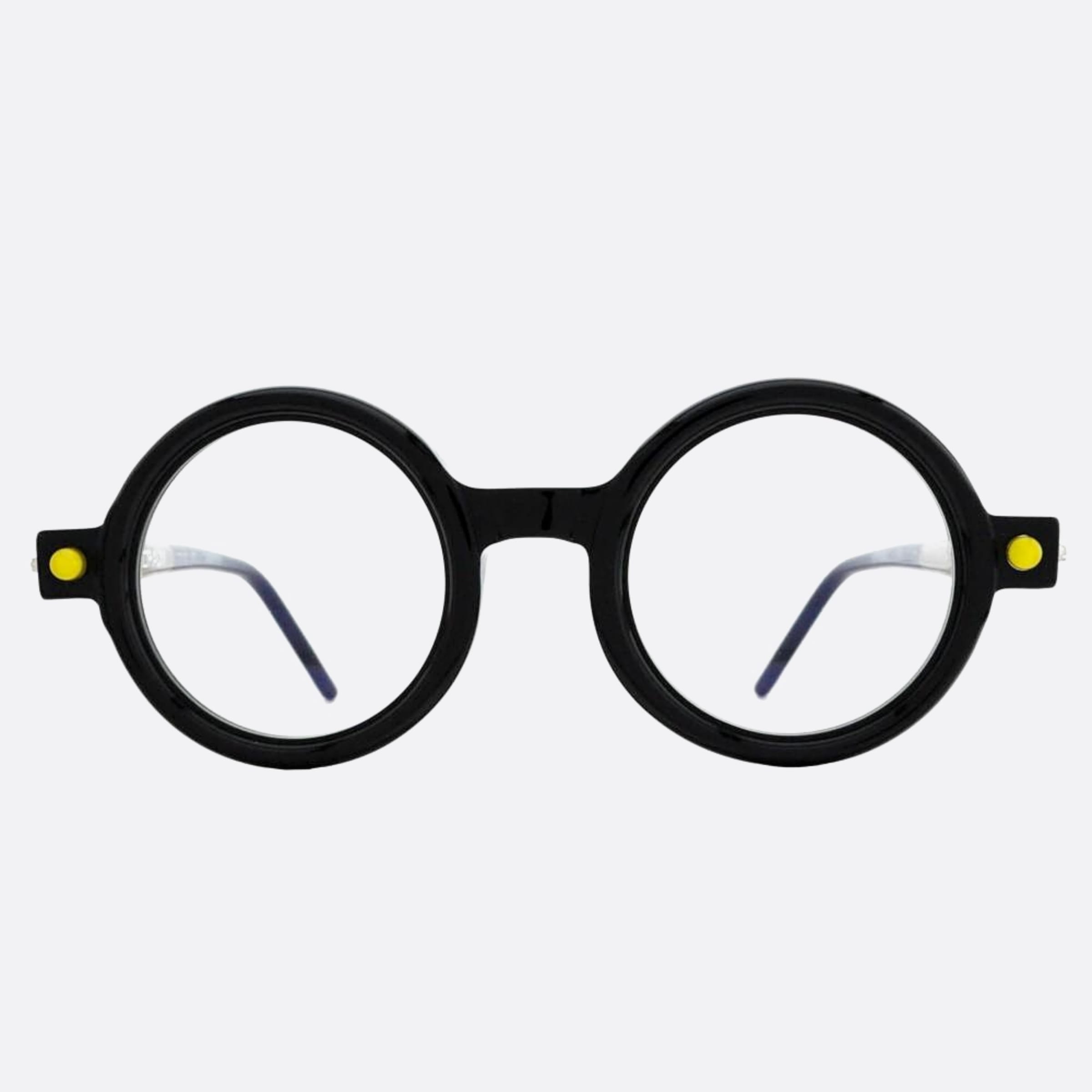 Kuboraum Maske Bsk Black Round Unisex Eyeglasses - Main View
