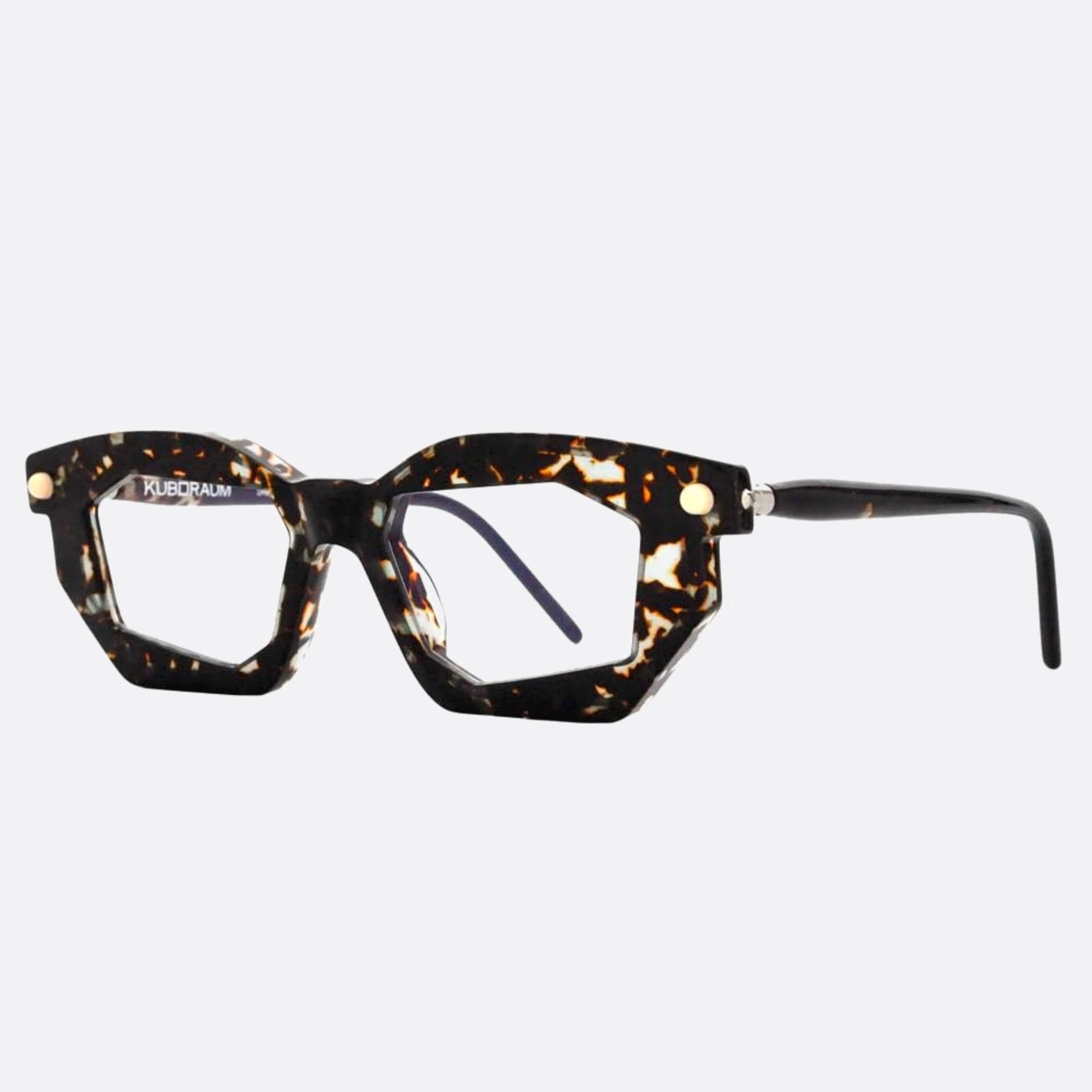 Kuboraum 51mm Maske P14 Gyh Havana Visor Unisex Eyeglasses - Side View