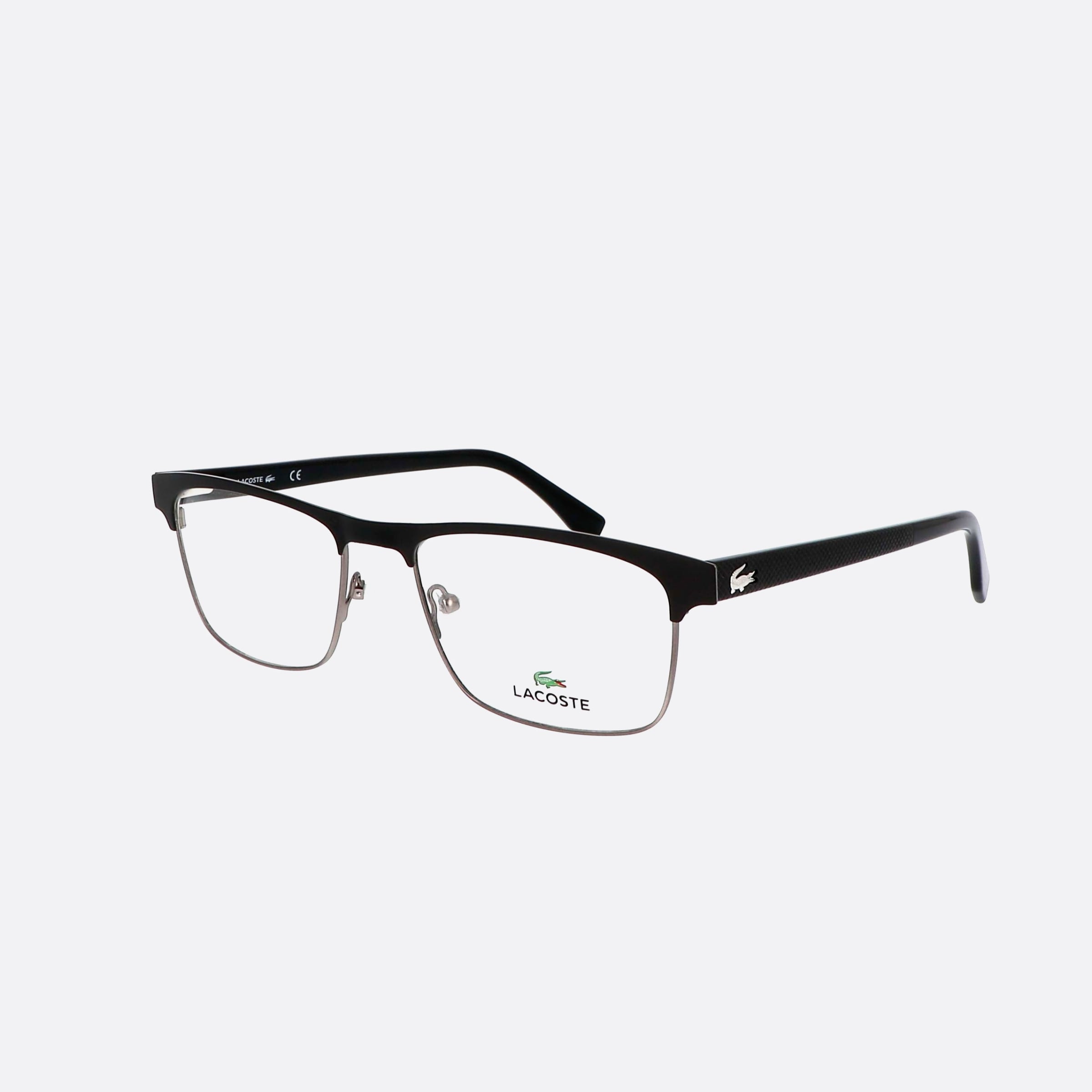Lacoste 55mm L2198 Black Rectangle Men Eyeglasses - Main View
