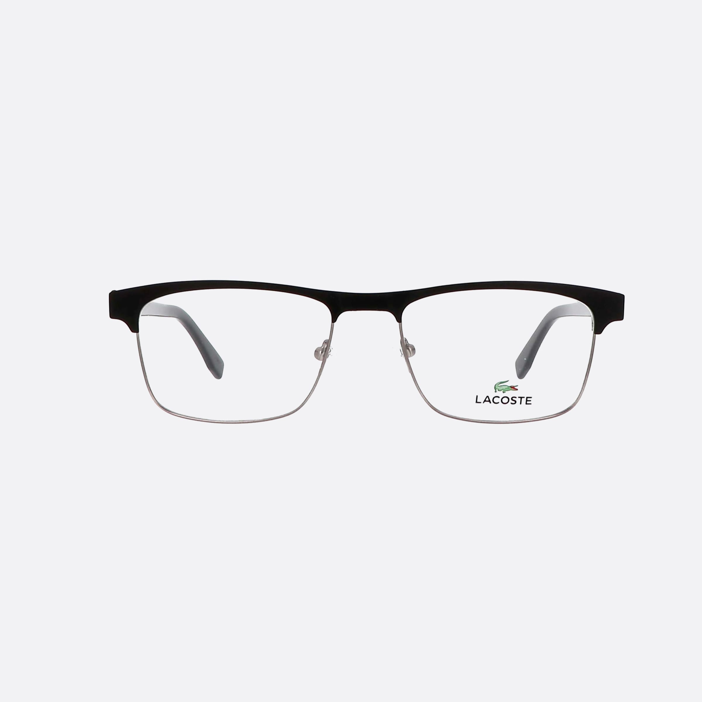 Lacoste 55mm L2198 Black Rectangle Men Eyeglasses - Side View