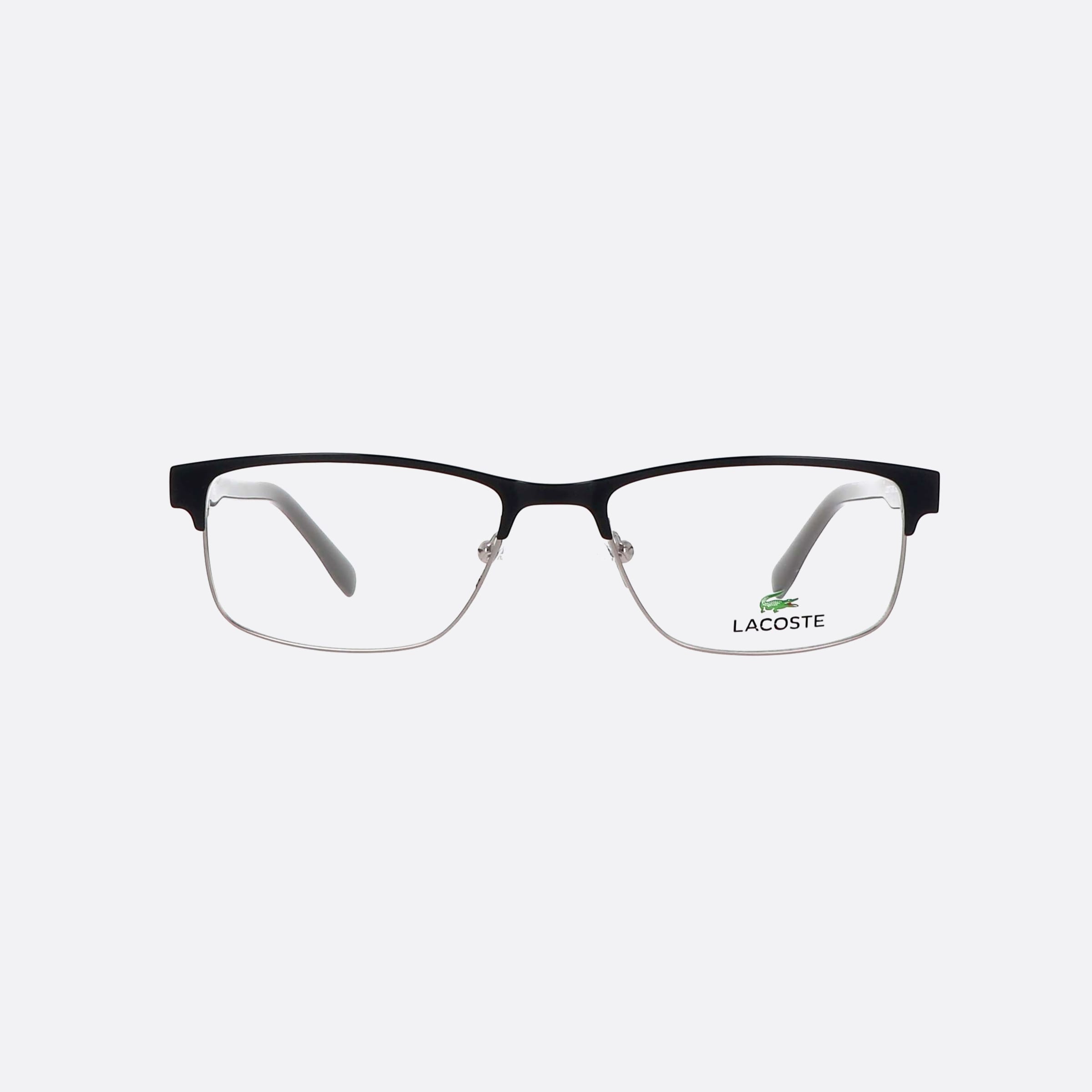 Lacoste 54mm L2217 Grey Rectangle Unisex Eyeglasses - Side View