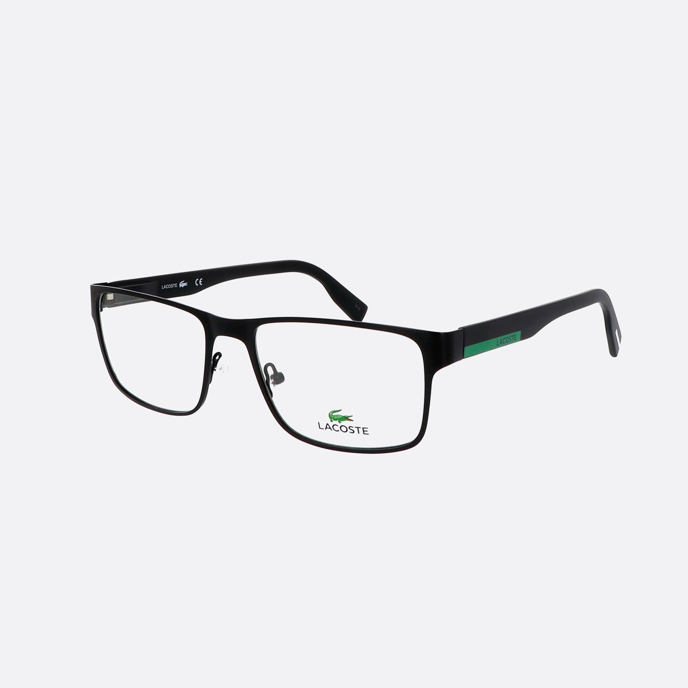 Lacoste 53mm L2283 Black Rectangle Men Eyeglasses - Main View