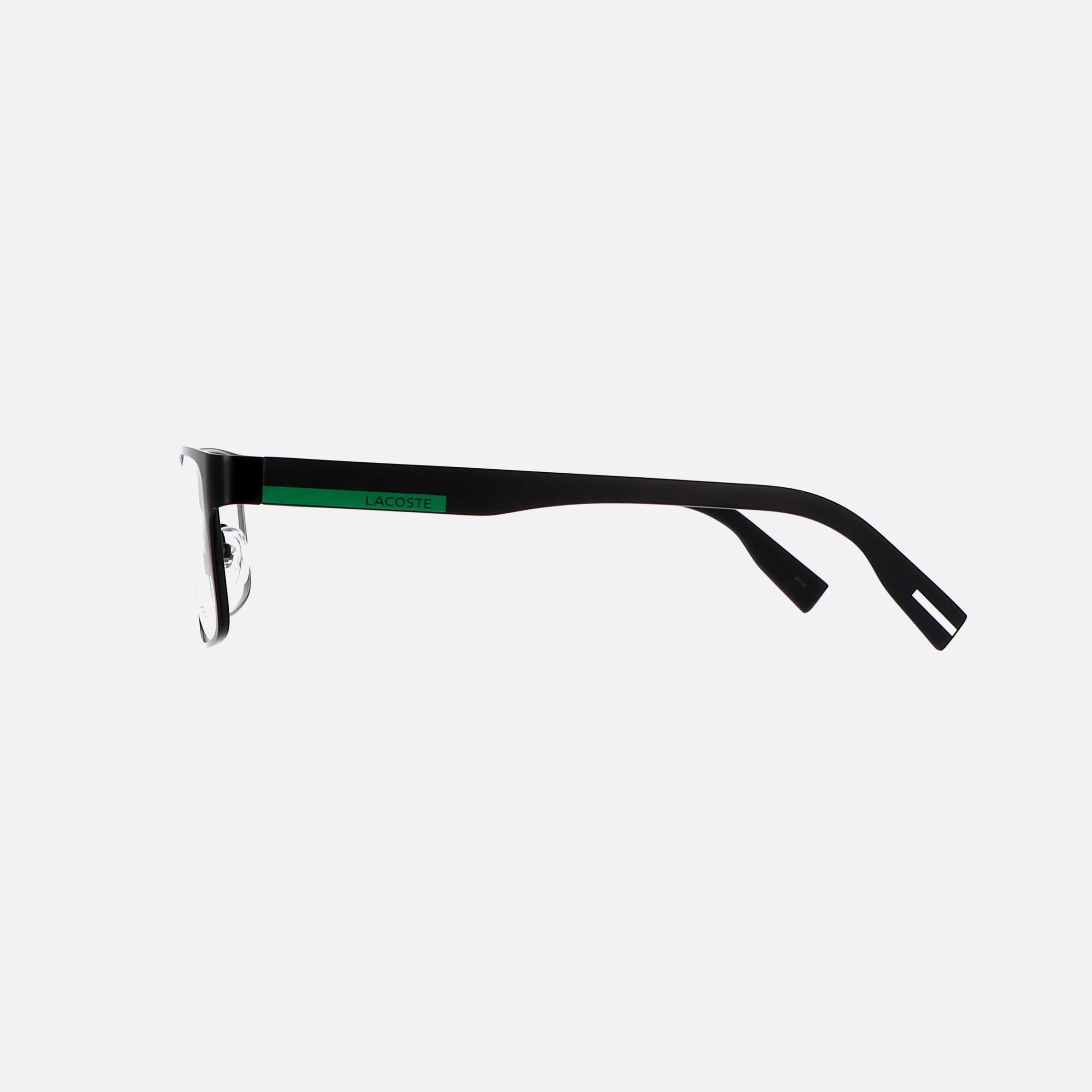 Lacoste 53mm L2283 Black Rectangle Men Eyeglasses - Detail View