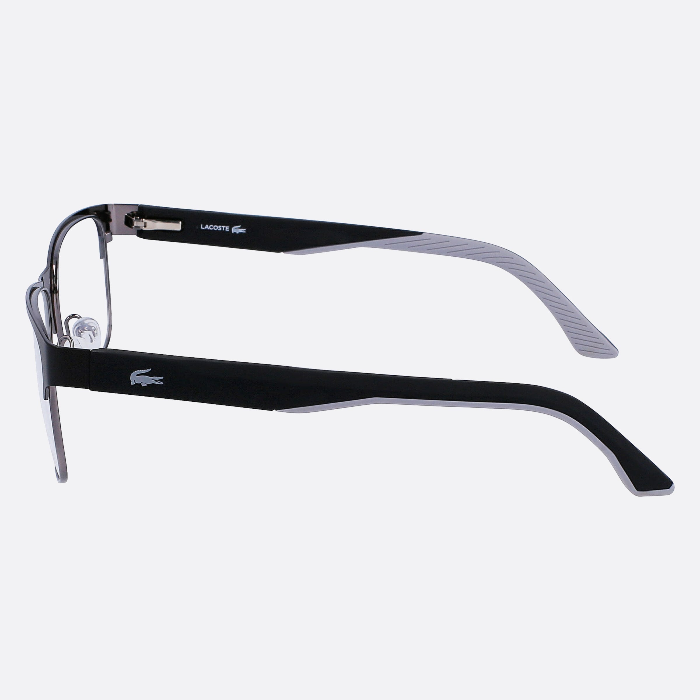 Lacoste 54mm L2291 Black Squared Men Eyeglasses - Detail View