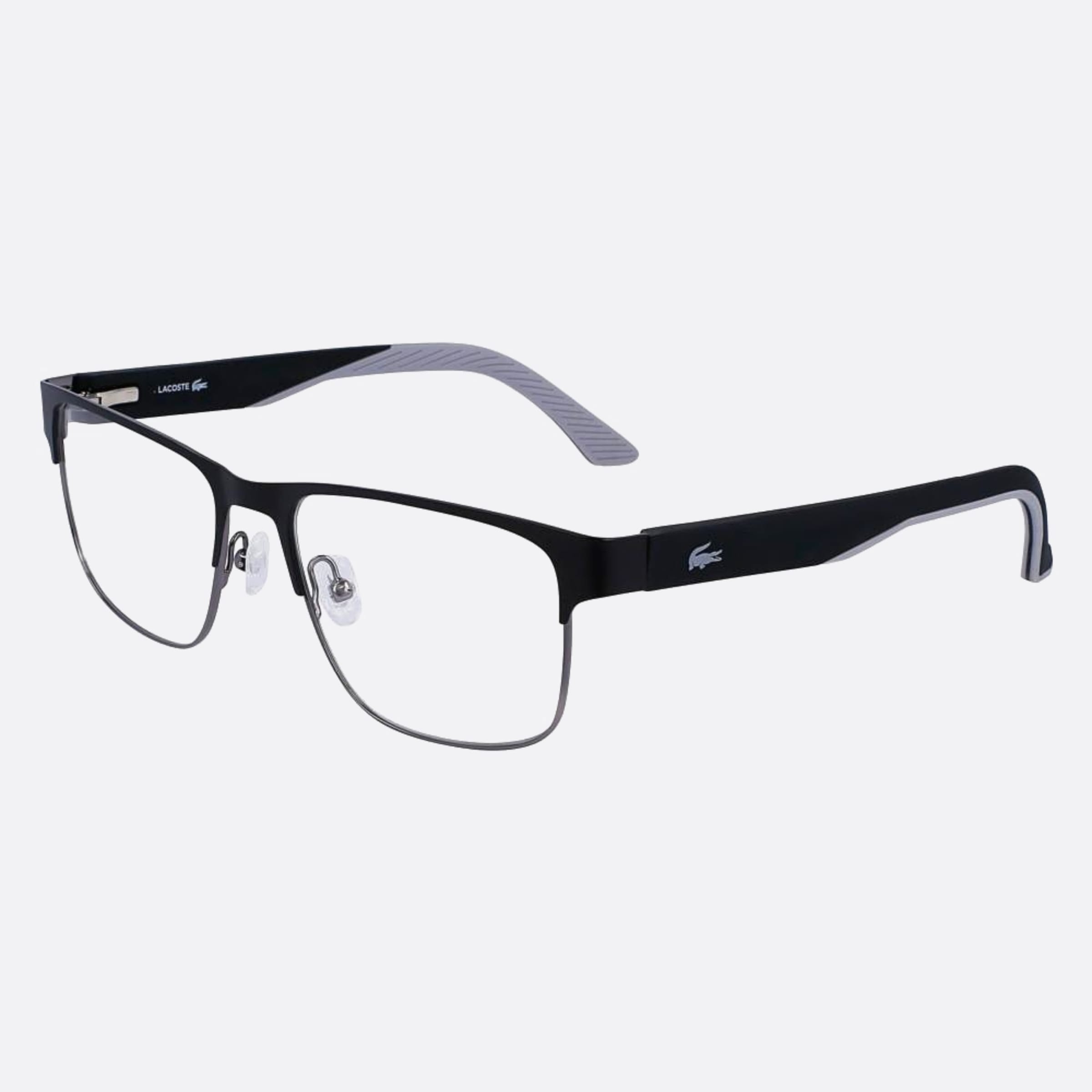Lacoste 56mm L2291 Black Squared Men Eyeglasses - Side View