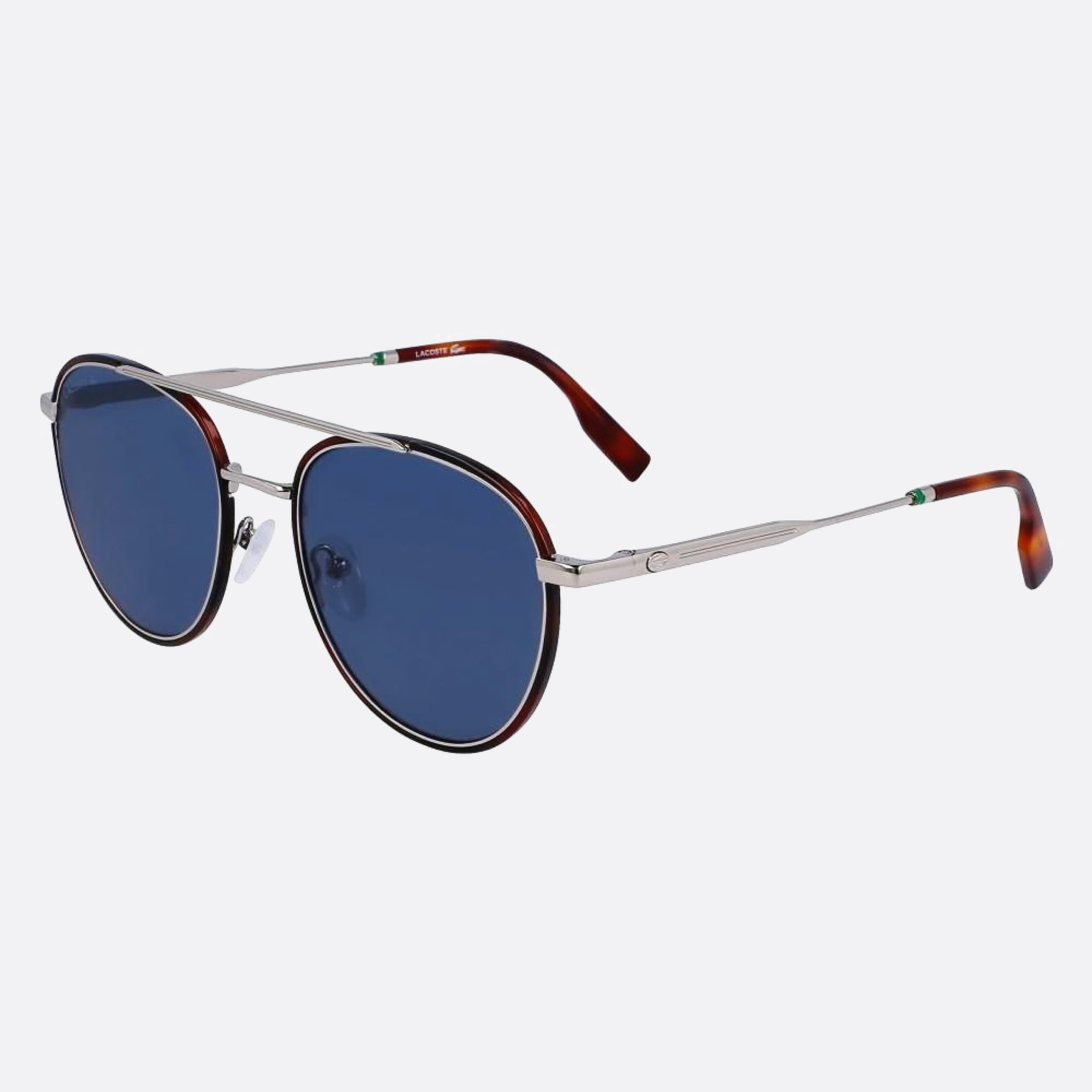 Lacoste 53mm L258s Havana Pilot Men Sunglasses - Side View