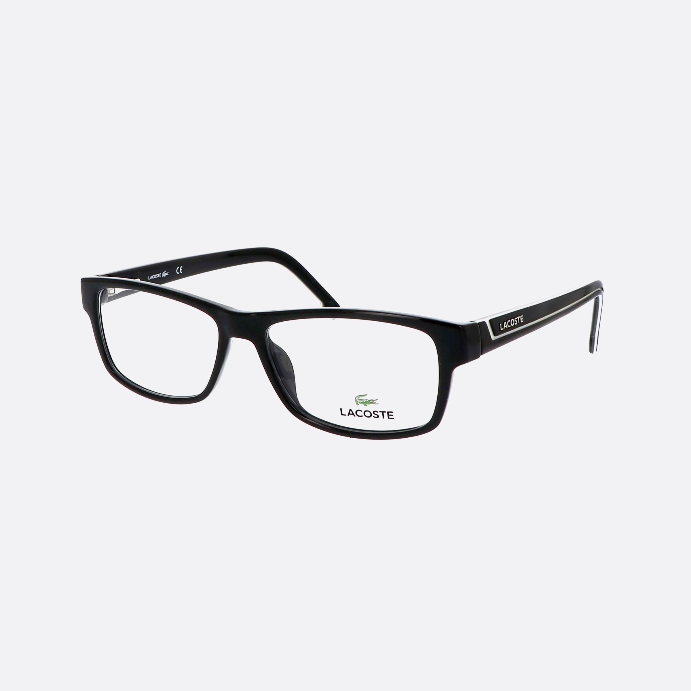 Lacoste 53mm L2707 Black Rectangle Unisex Eyeglasses - Main View