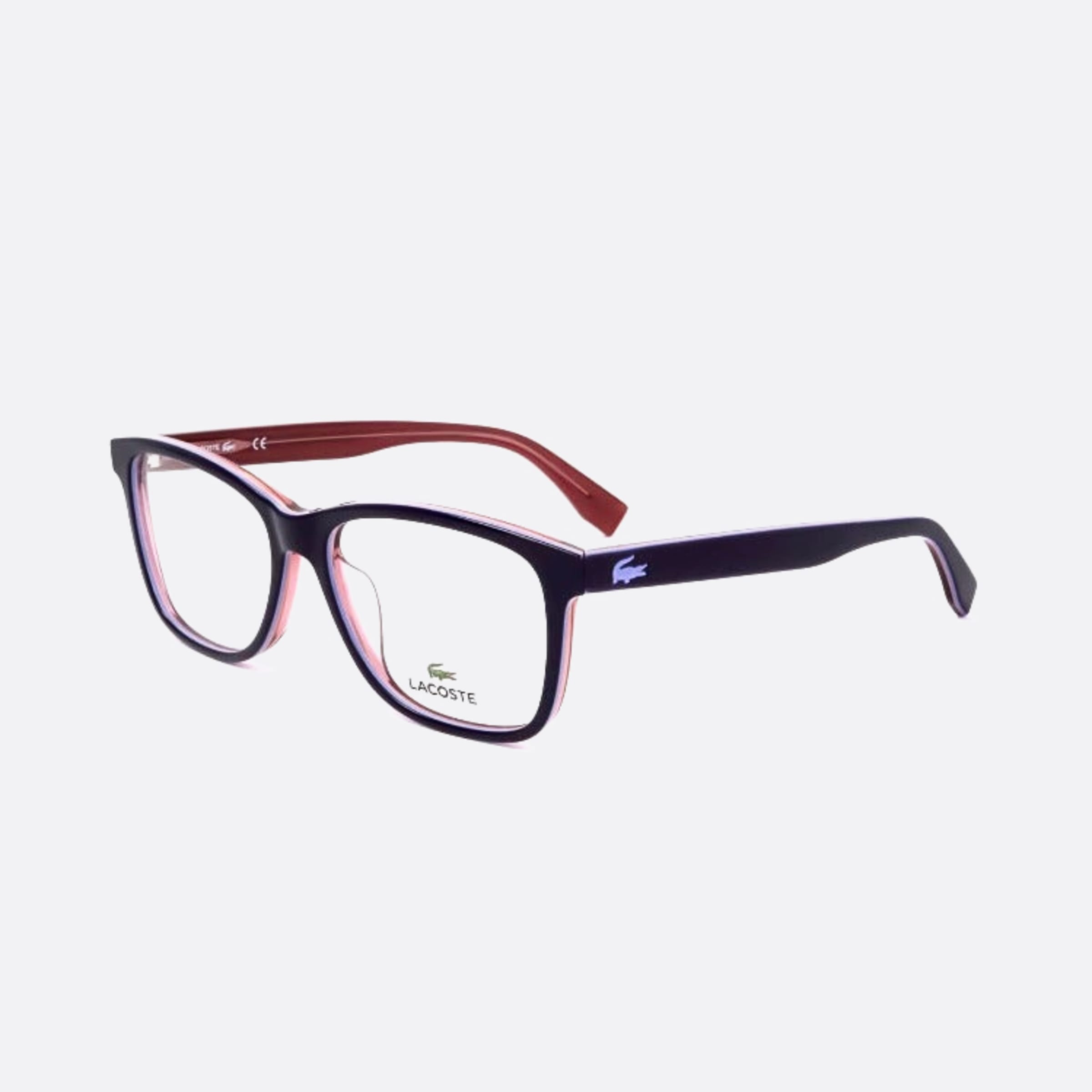 Lacoste 53mm L2776 Violet Geometric Women Eyeglasses - Side View
