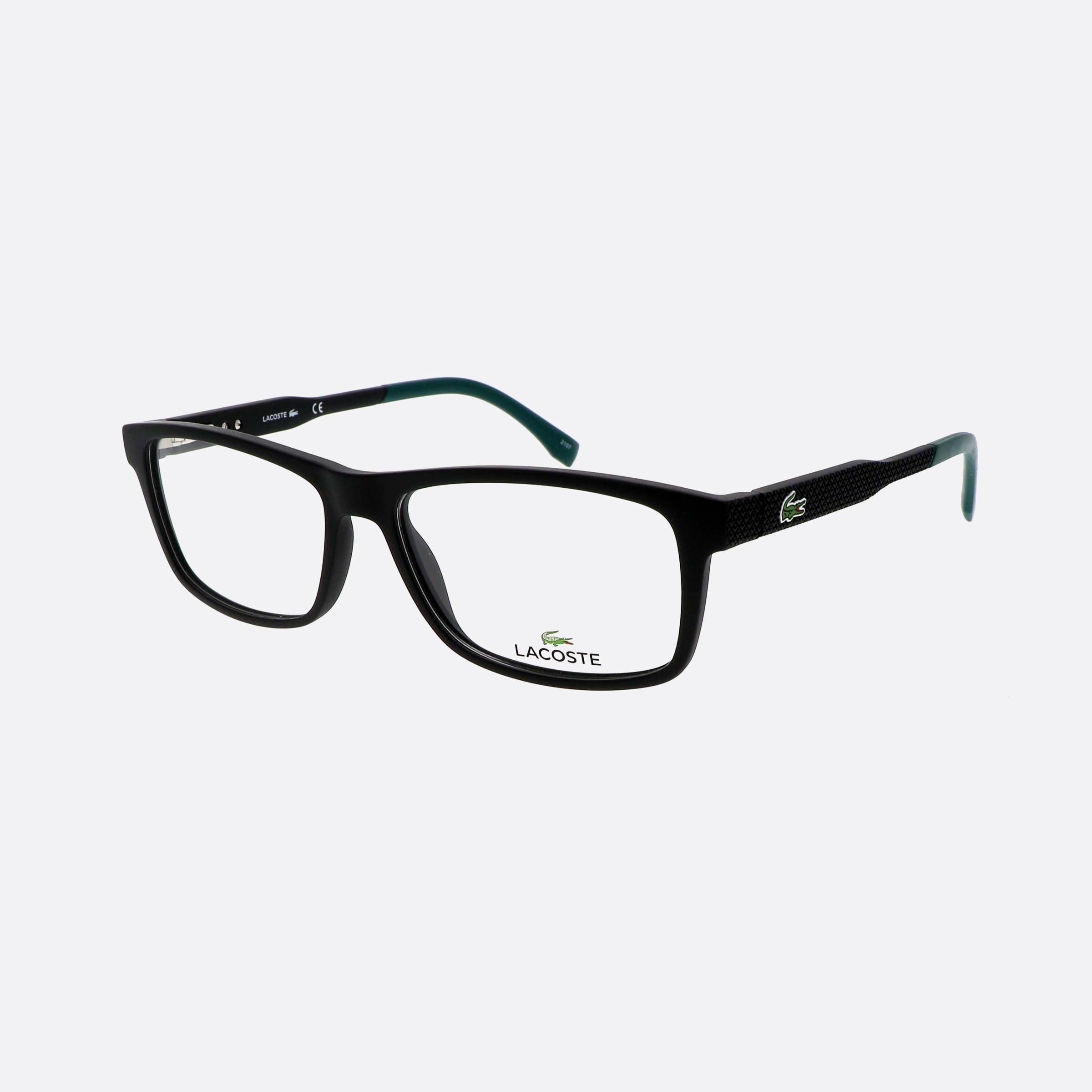 Lacoste 55mm L2876 Black Rectangle Men Eyeglasses - Main View