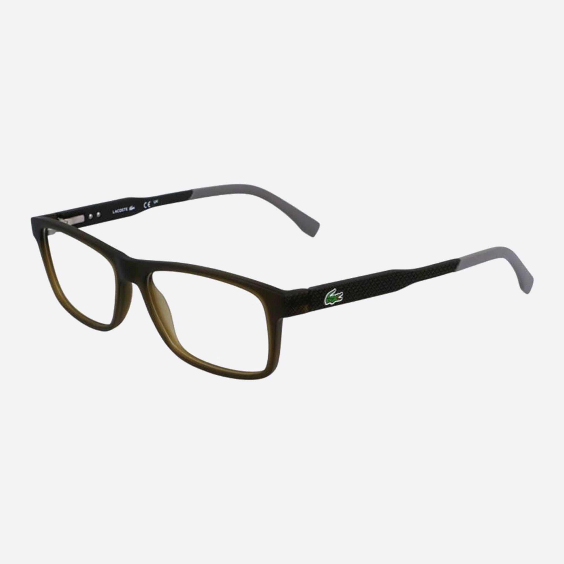 Lacoste 55mm L2876 Green Rectangle Men Eyeglasses - Side View