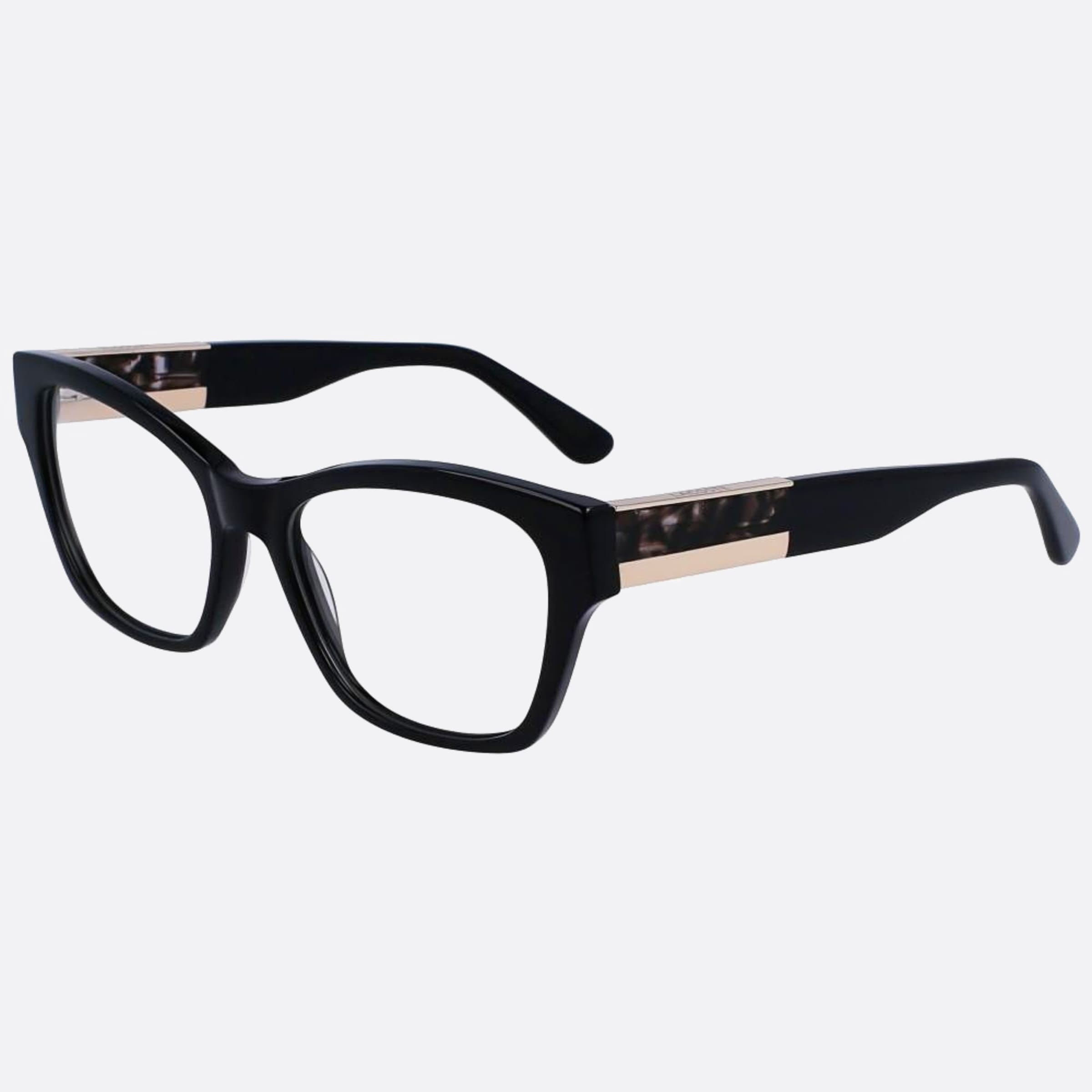 Lacoste 54mm L2919 Black Squared Women Eyeglasses - Side View