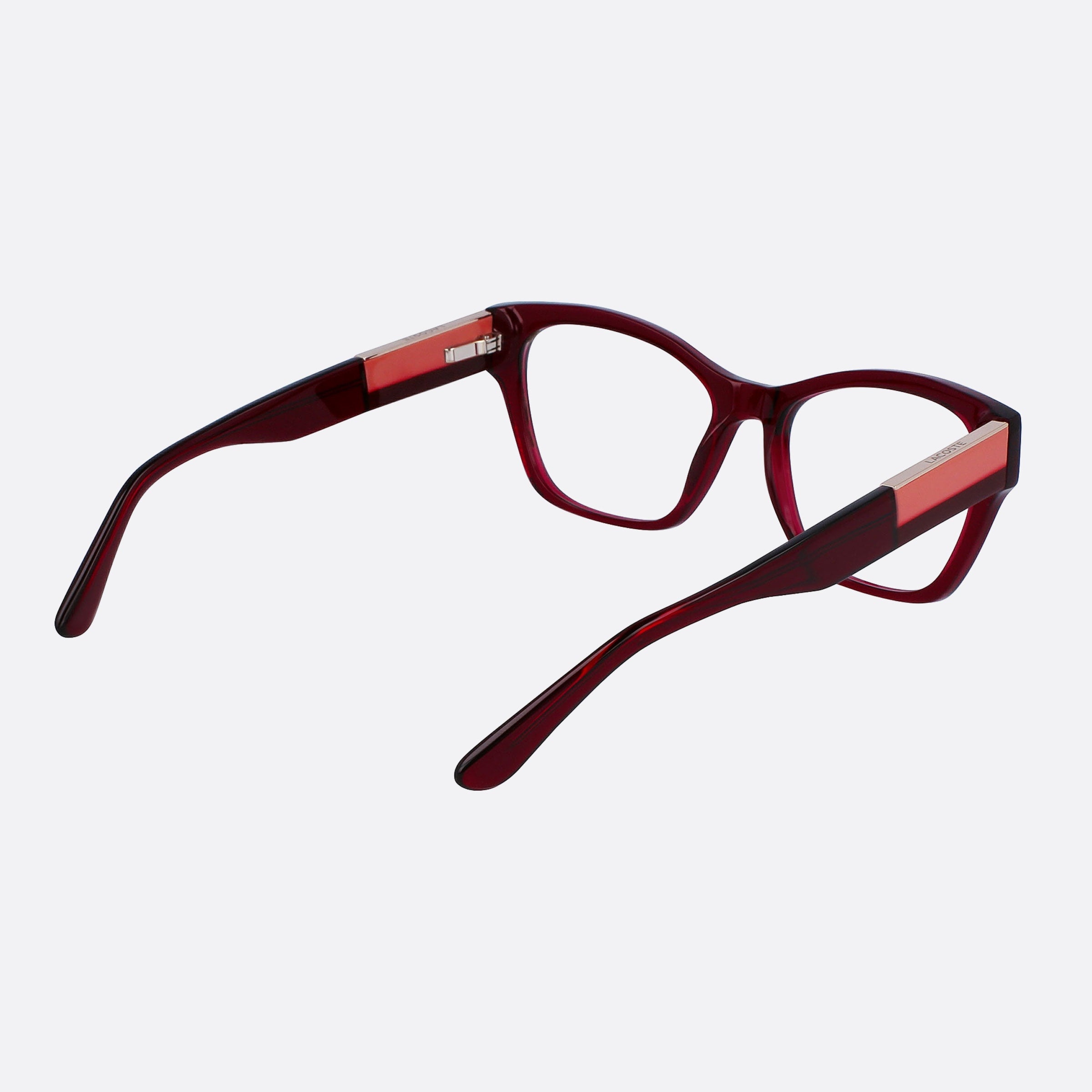Lacoste 54mm L2919 Red Squared Women Eyeglasses - Additional Angle