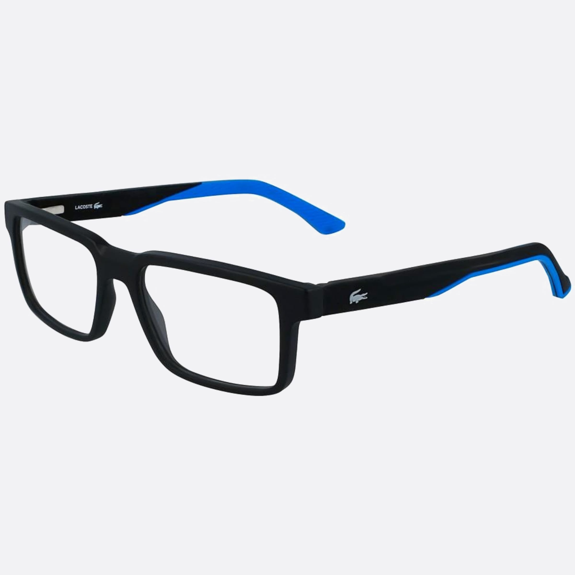 Lacoste 53mm L2922 Black Squared Men Eyeglasses - Side View