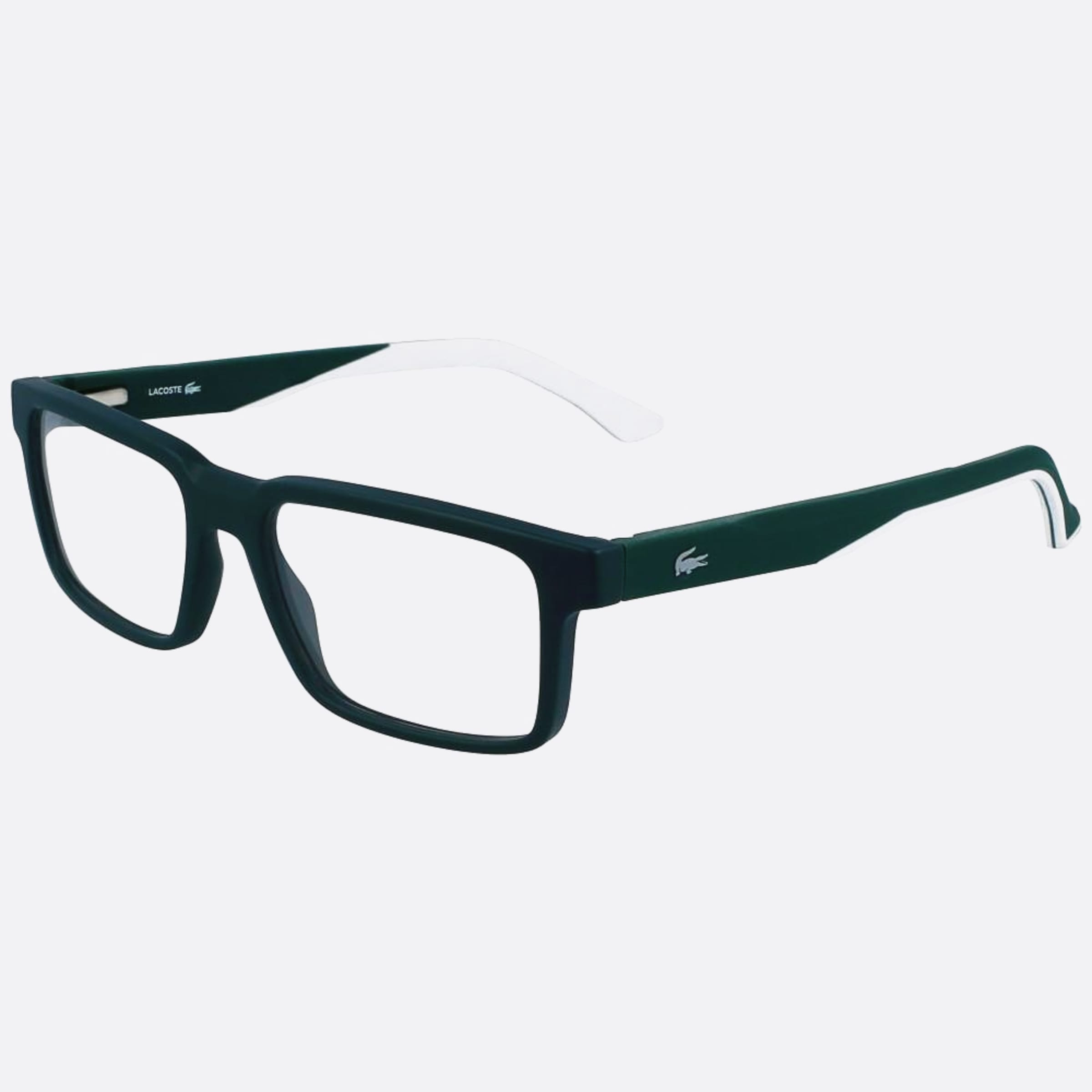 Lacoste 53mm L2922 Green Squared Men Eyeglasses - Side View